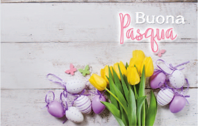 SPRING AND EASTER DECORATIONS, EASTER DECORATED, NATURAL, nests and Easter decor., BIGLIETTI 100 PZ PASQUALI 6,5X10,5