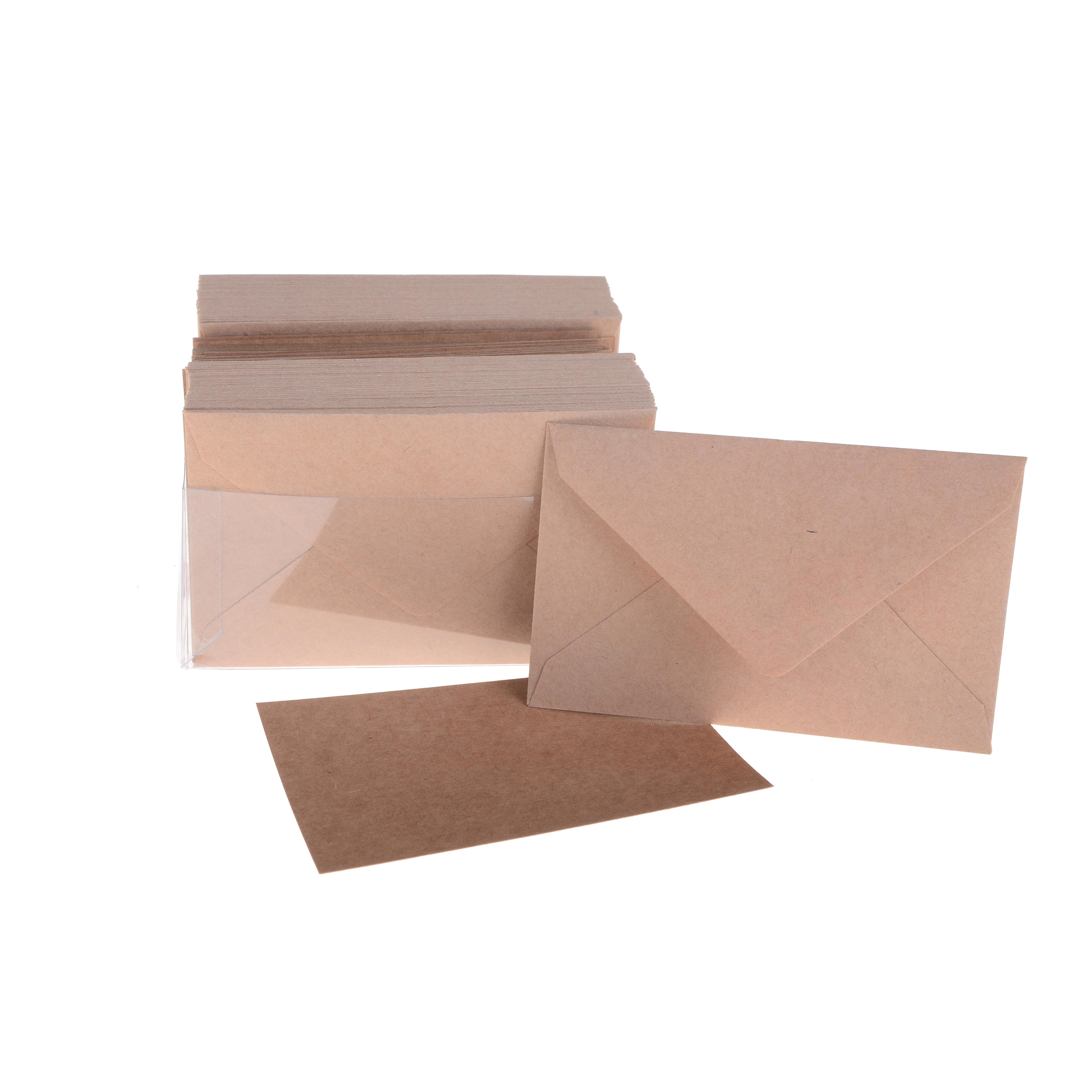 BIGL+BUSTE 100 PZ 7X11 CM KRAFT