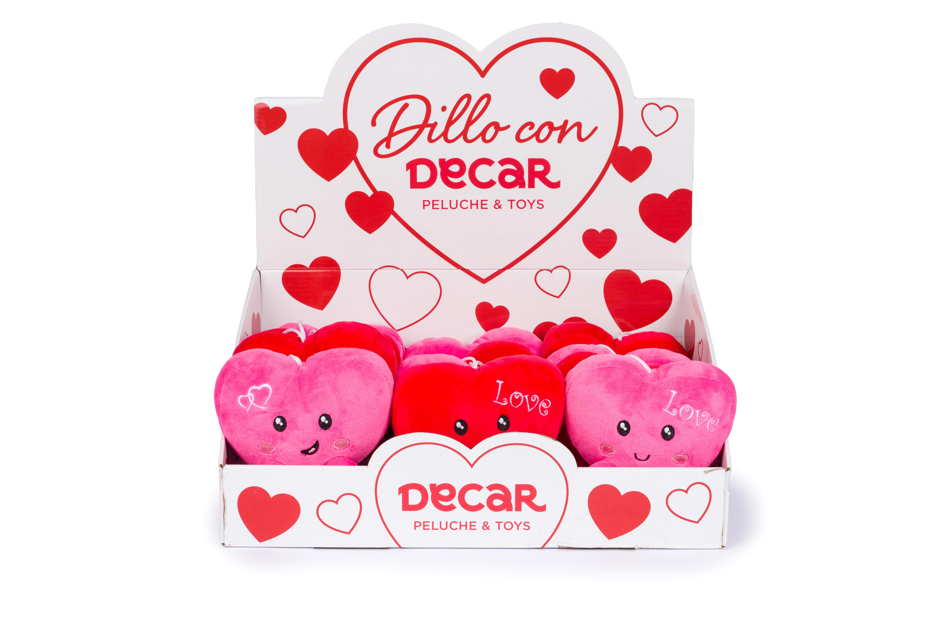 CUORE FUNNY H14CM C/FACCINE ASS.