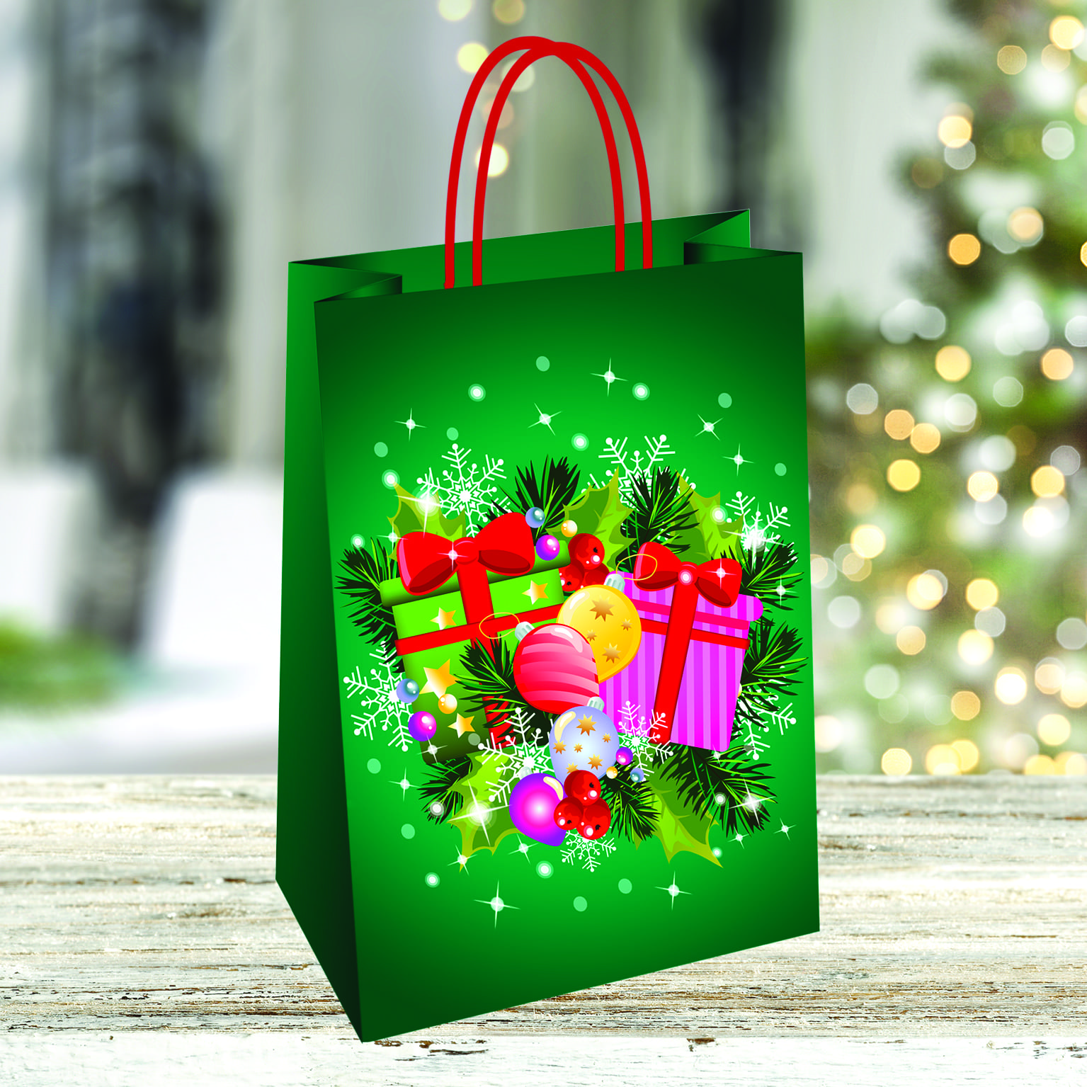 CHRISTMAS ITEMS, BOXES, BASKETS,DISHES, VARIOUS BAGS AND CONTAINERS, SHOPPER 26X12X35 NATALIZIE