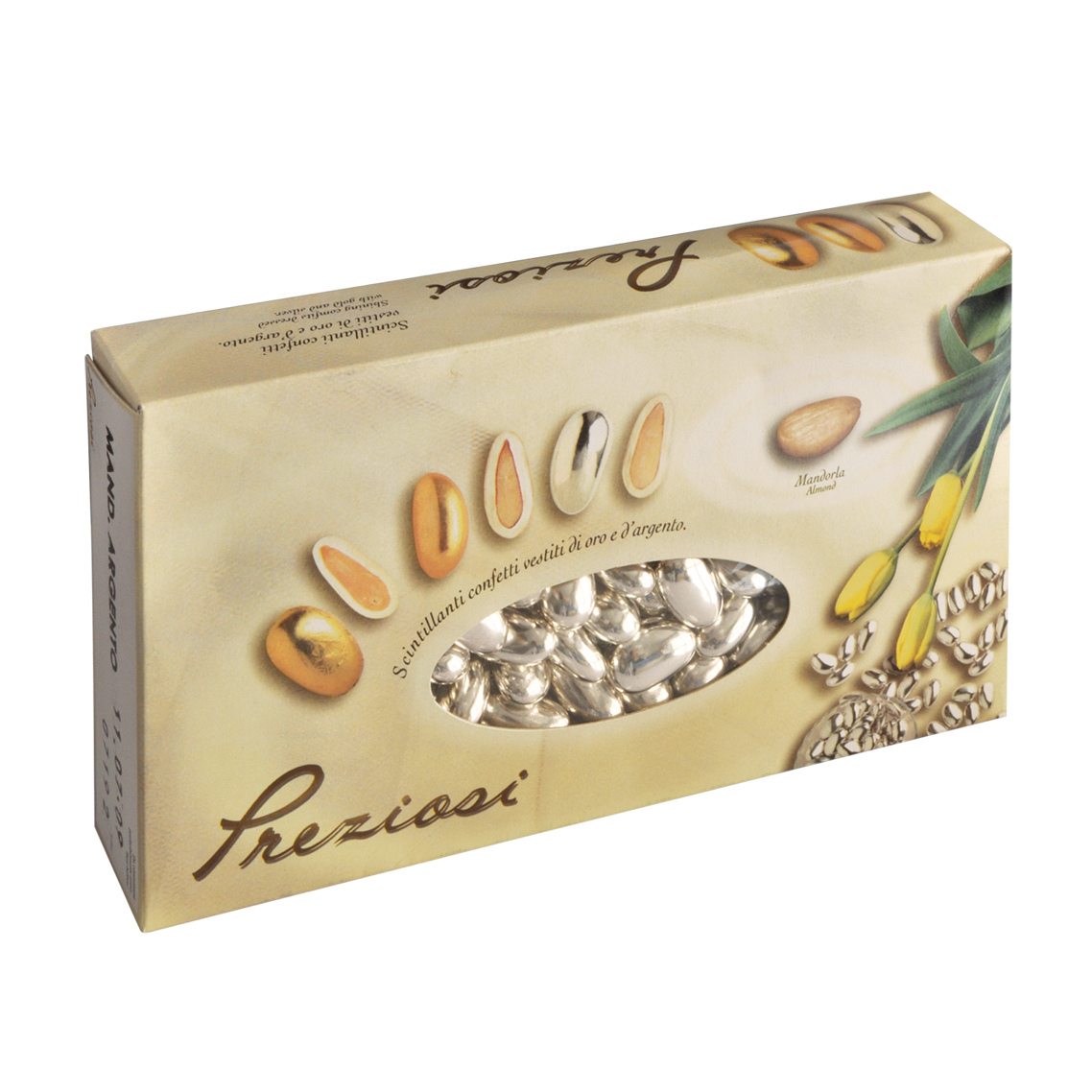 CONFETTI ARGENTO MANDORLA 1 KG SCAD.VIC