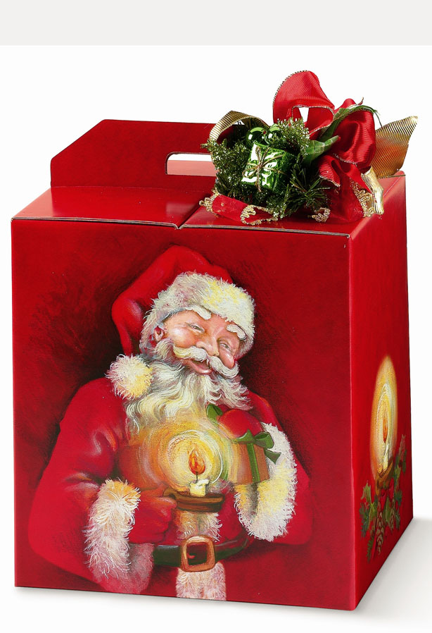 CHRISTMAS ITEMS, BOXES, BASKETS,DISHES, VARIOUS BAGS AND CONTAINERS, PANETT/+BOTTI 28X20X35 CM BABBO
