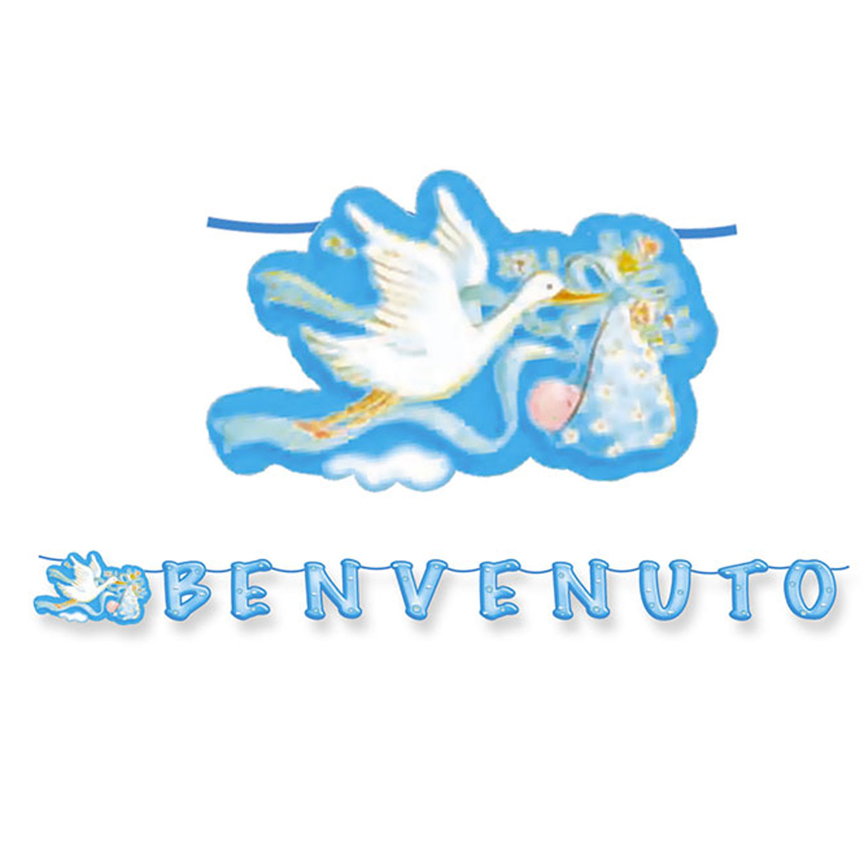 SCRITTA BENVENUTO/A 60X25 CM