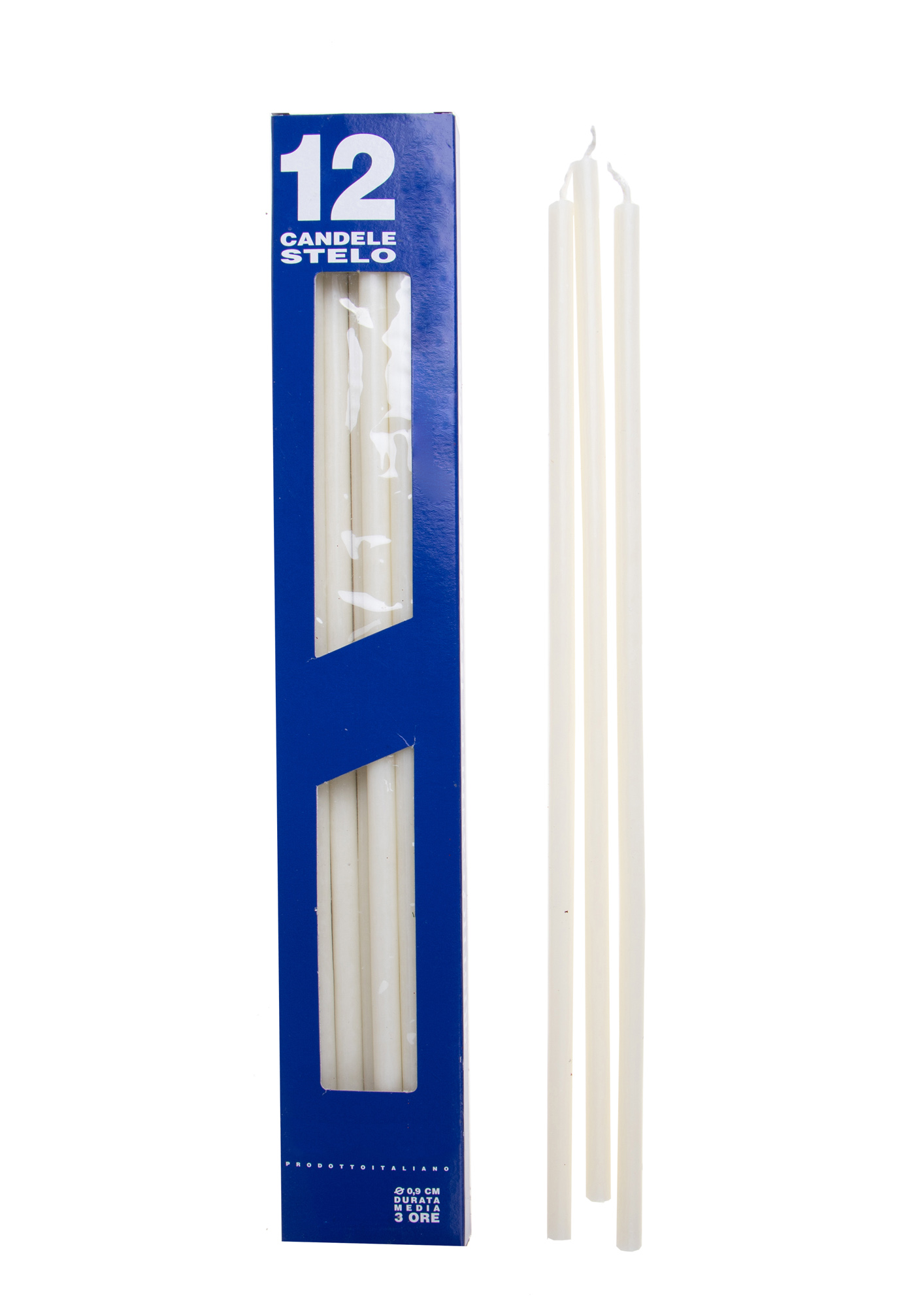 CANDELE 12 PZ STELO 37X9 MM