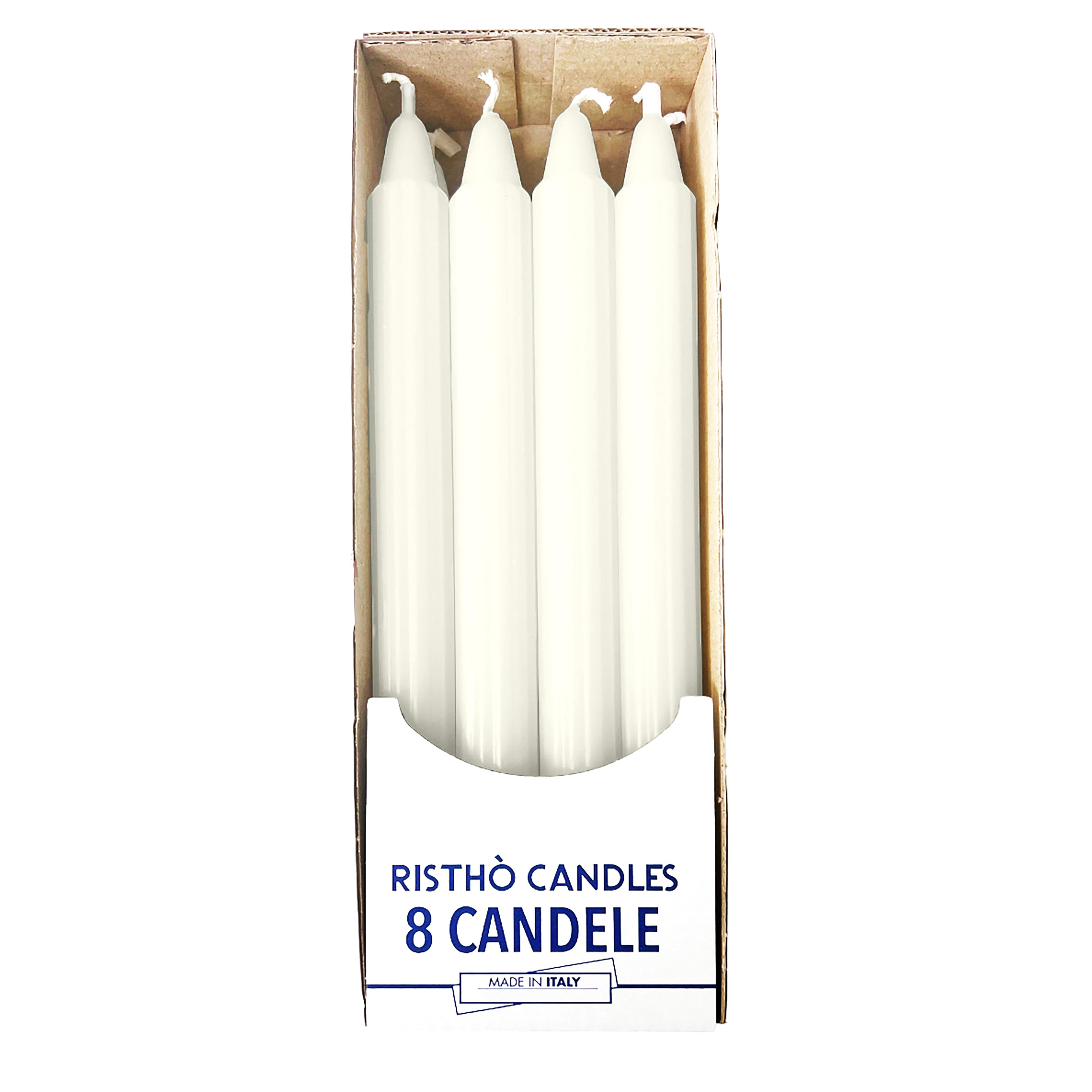 CANDELE 8 PZ 2,2X25 CM DORICA 8 ORE