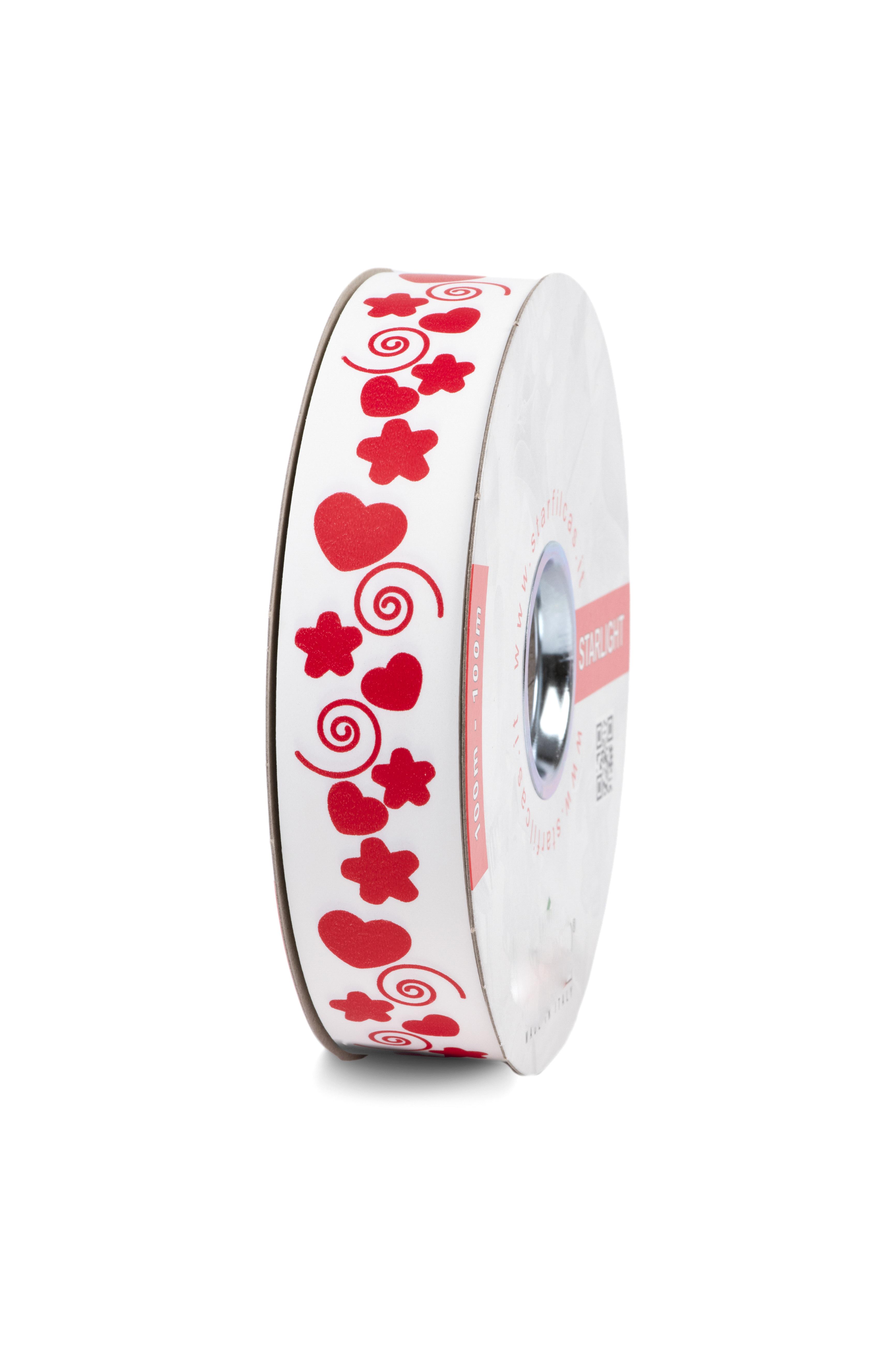 HEARTS, S.VALENTINE, MOM'S DAY, ACCESSORIES WITH HEART-BALLOONS,RIBBONS, LABEL ETC, RONTELLA ONLY YOU 19 MM 50 MT