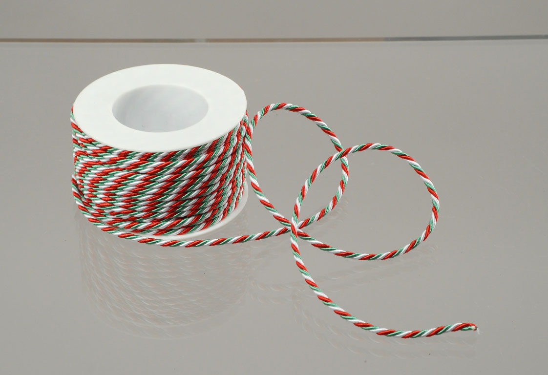 TRICOLORE 6 MM 25 MT CORDONCINO