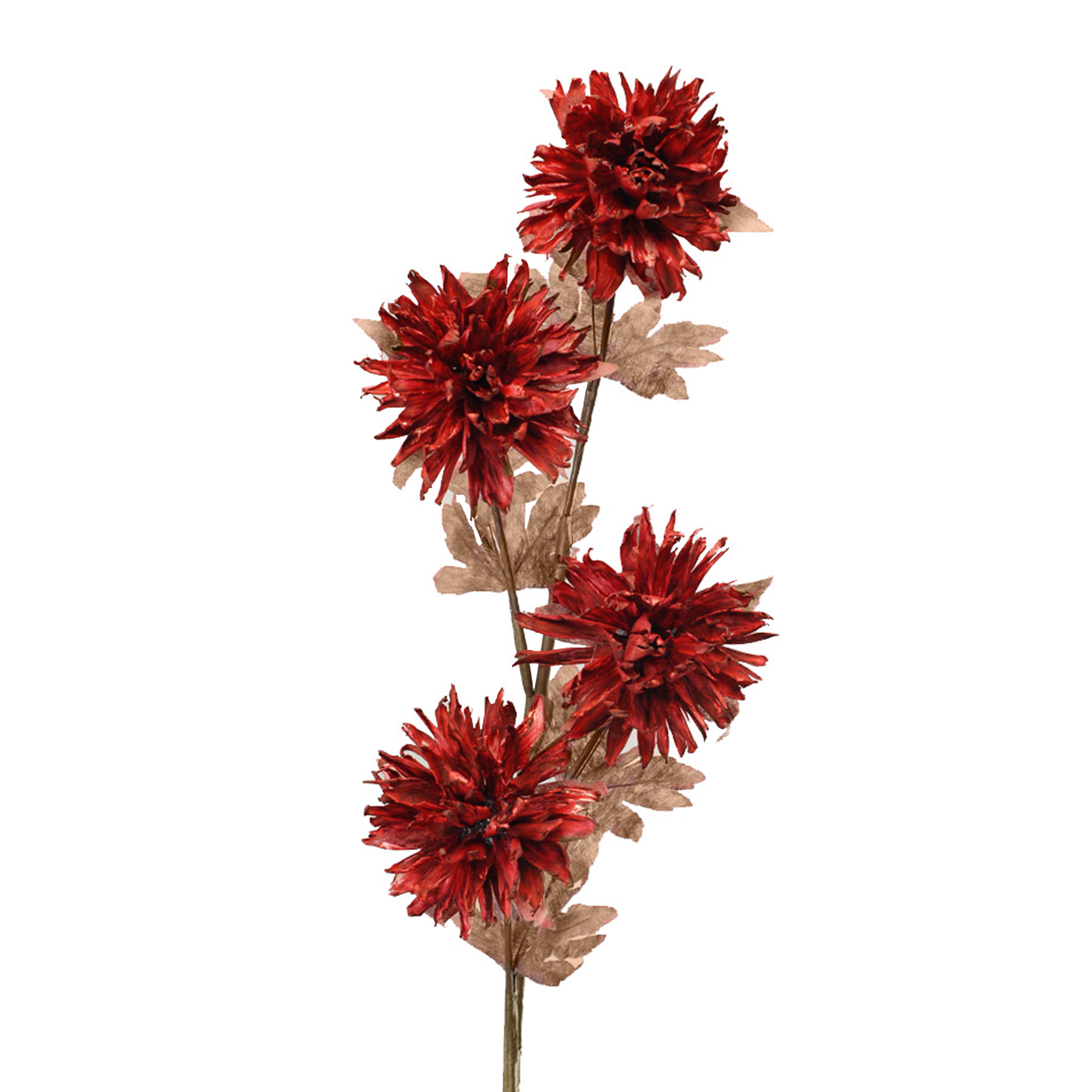 Kunstblumen,Konstruierte Blumen,DALIA SILVIA  4 F 100 CM SF LEGNO