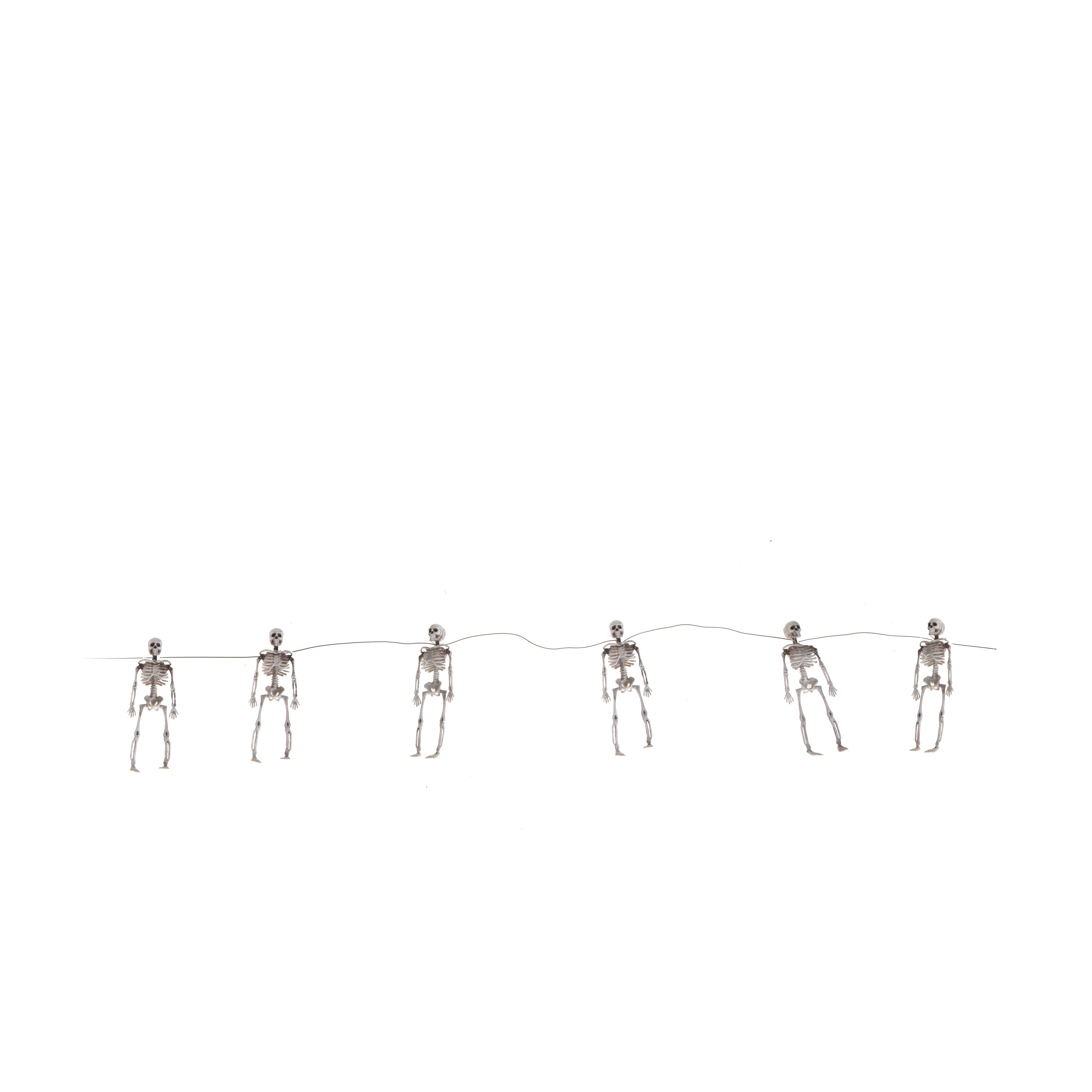 GHIRLANDA 120 CM C/ 6 SCHELETRI