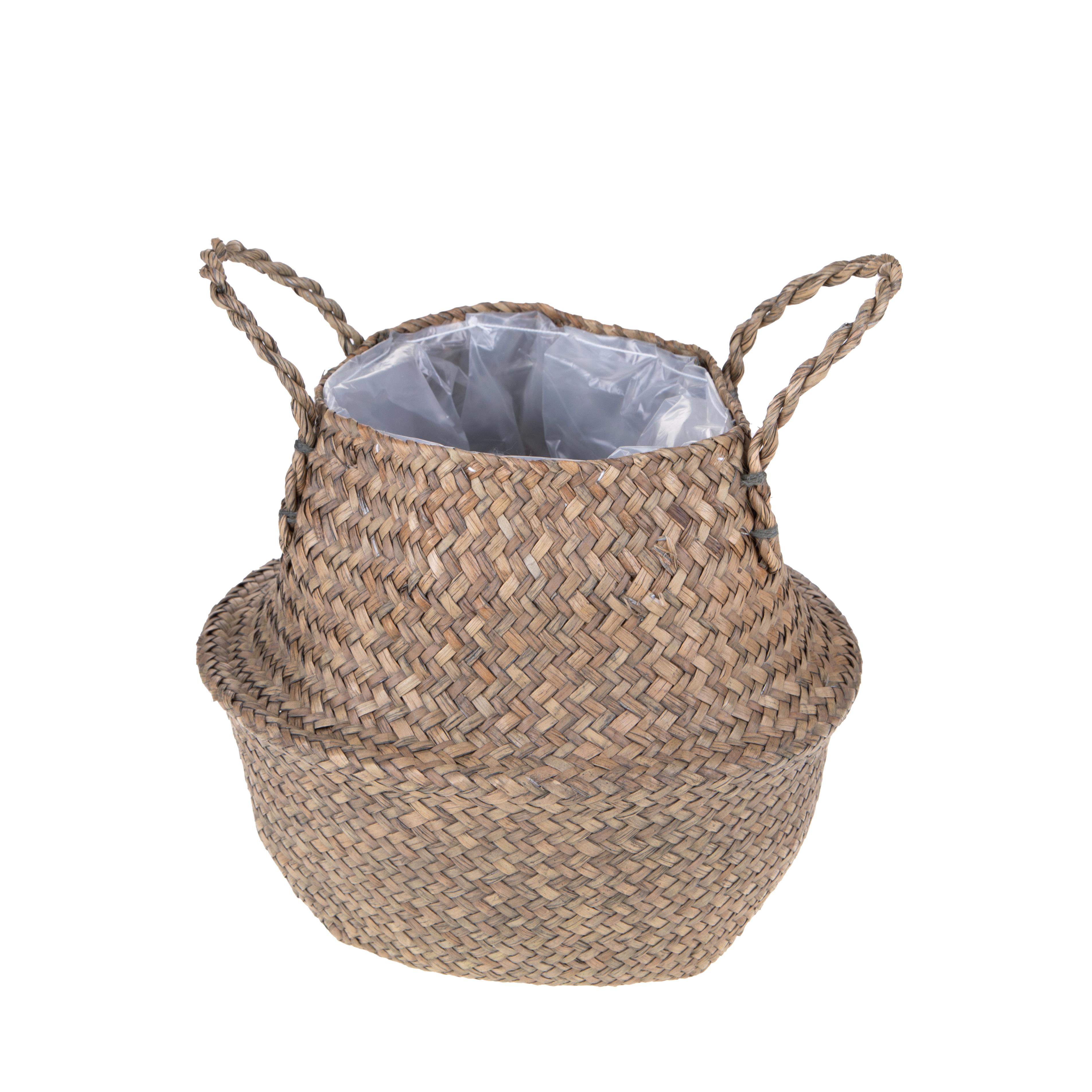 BASKETWORKS, Willow basket as cachepot, CACHEPOT GIARA 28 CM