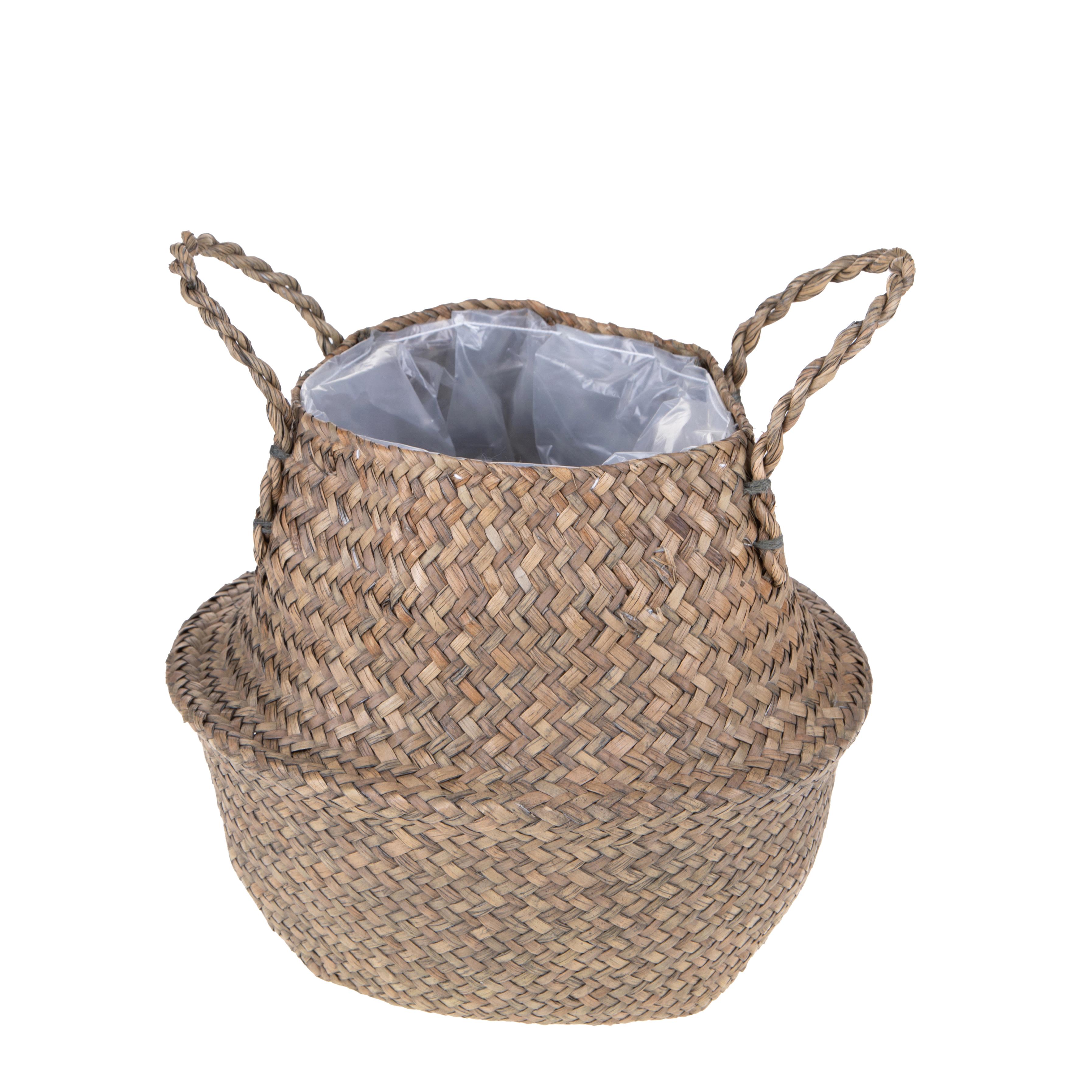 BASKETWORKS, Willow basket as cachepot, CACHEPOT GIARA 35 CM