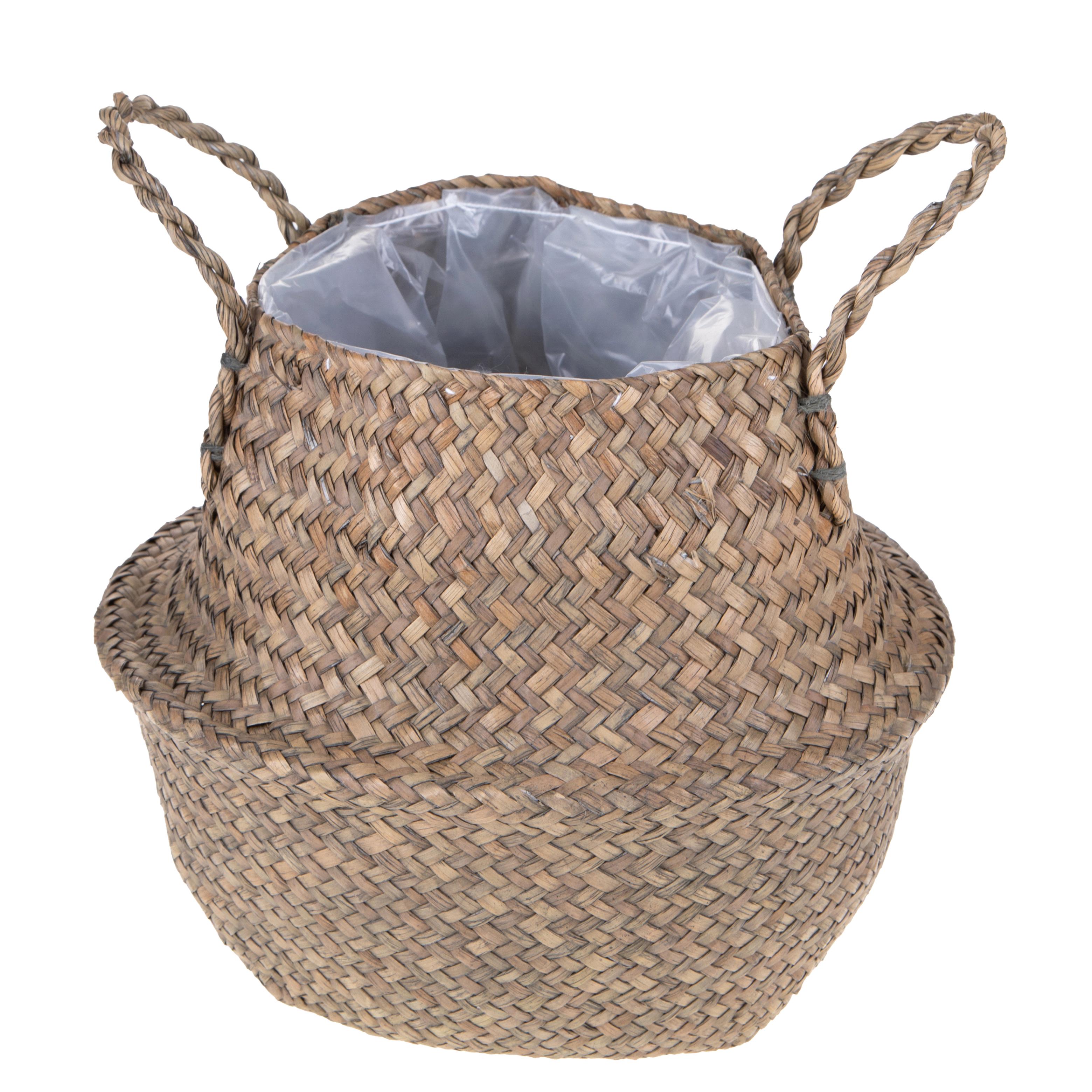 BASKETWORKS, Willow basket as cachepot, CACHEPOT GIARA 45 CM
