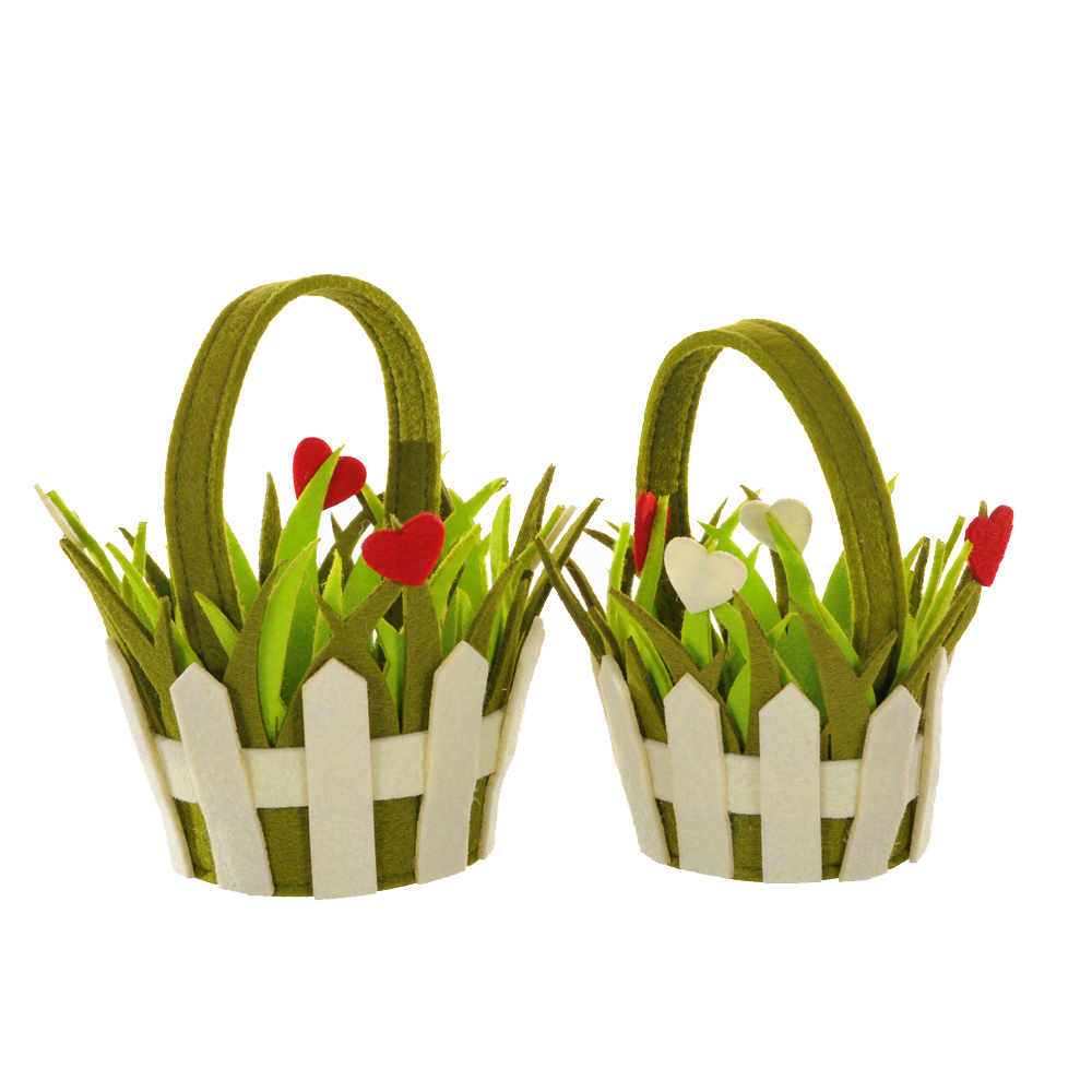 SET/2 CACHEPOT C/MANICO E CUORI