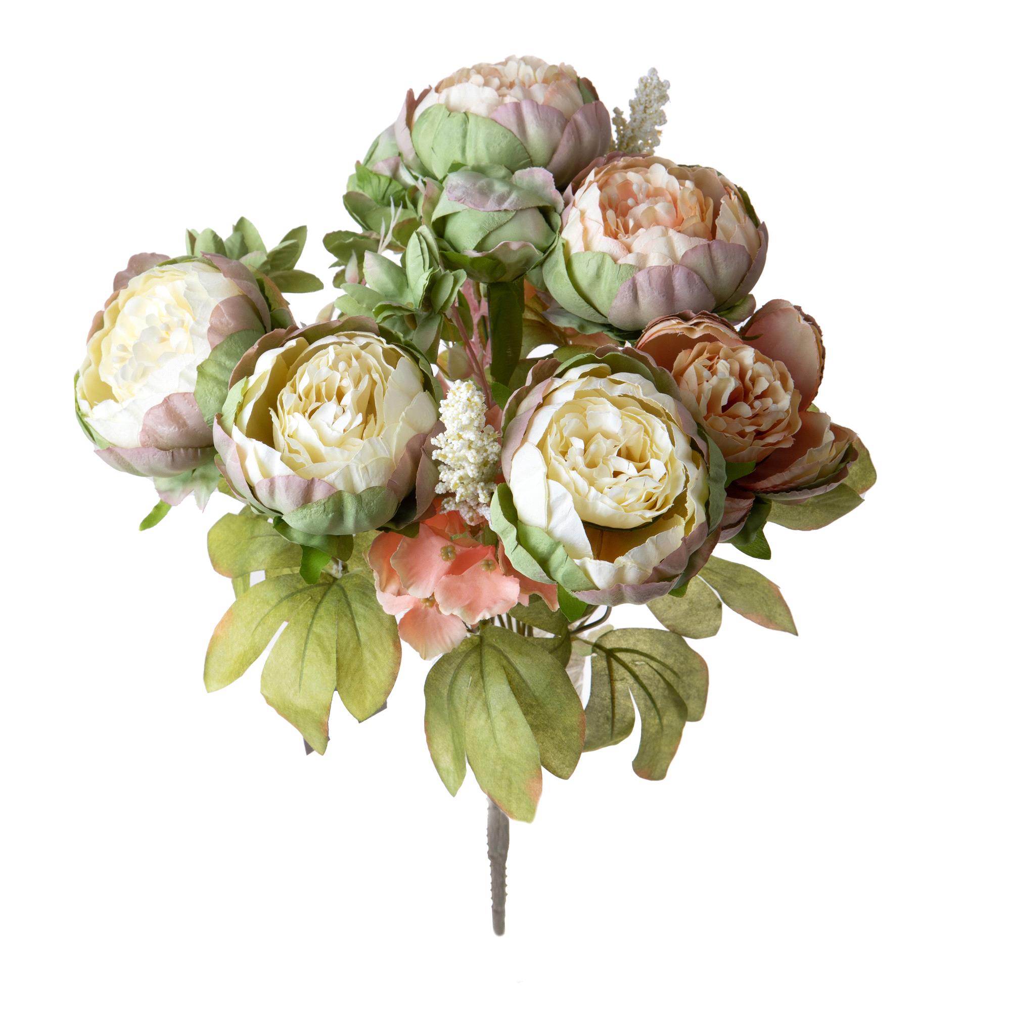 BOUQUET PEONIE X 12 36 CM