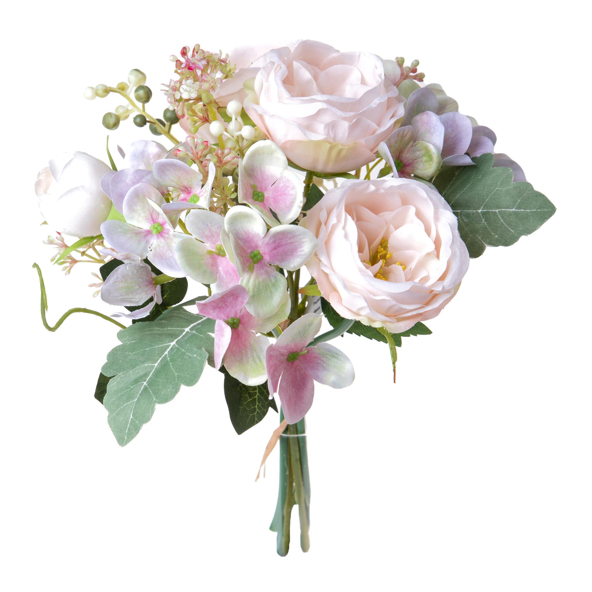 BOUQUET CABBAGE ROSE 35 CM