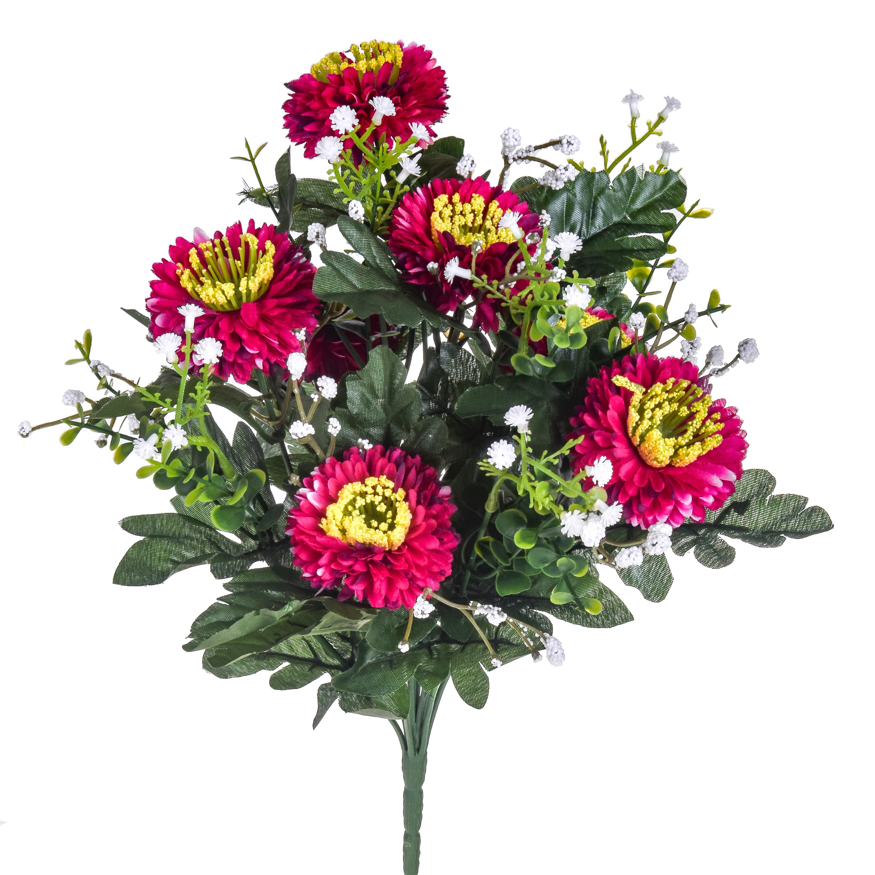 BOUQUET ASTER PON PON H.42 CM