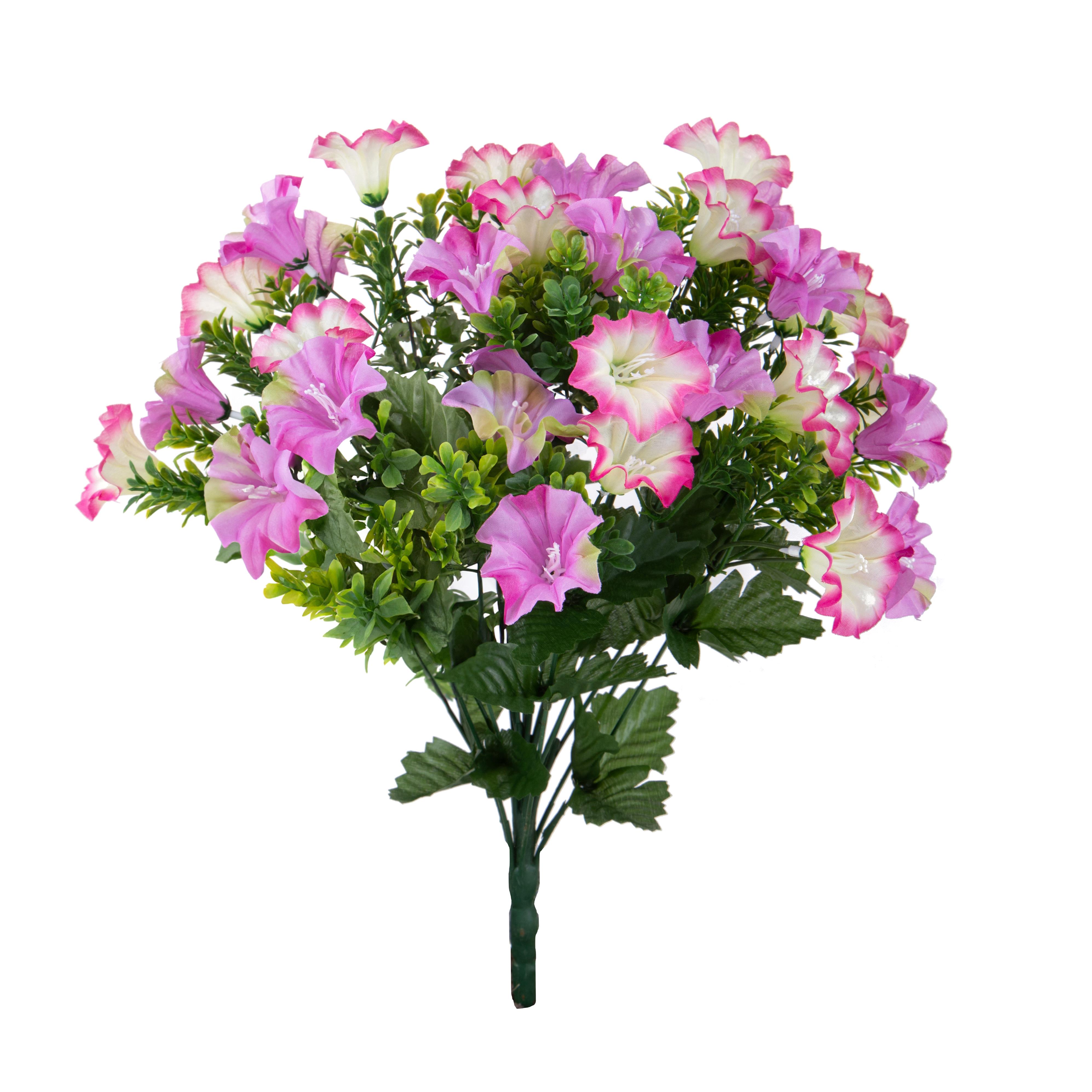 Kunstblumen, Blühende gem. Blumen, BOUQUET 45 CM MINI PETUNIA X18