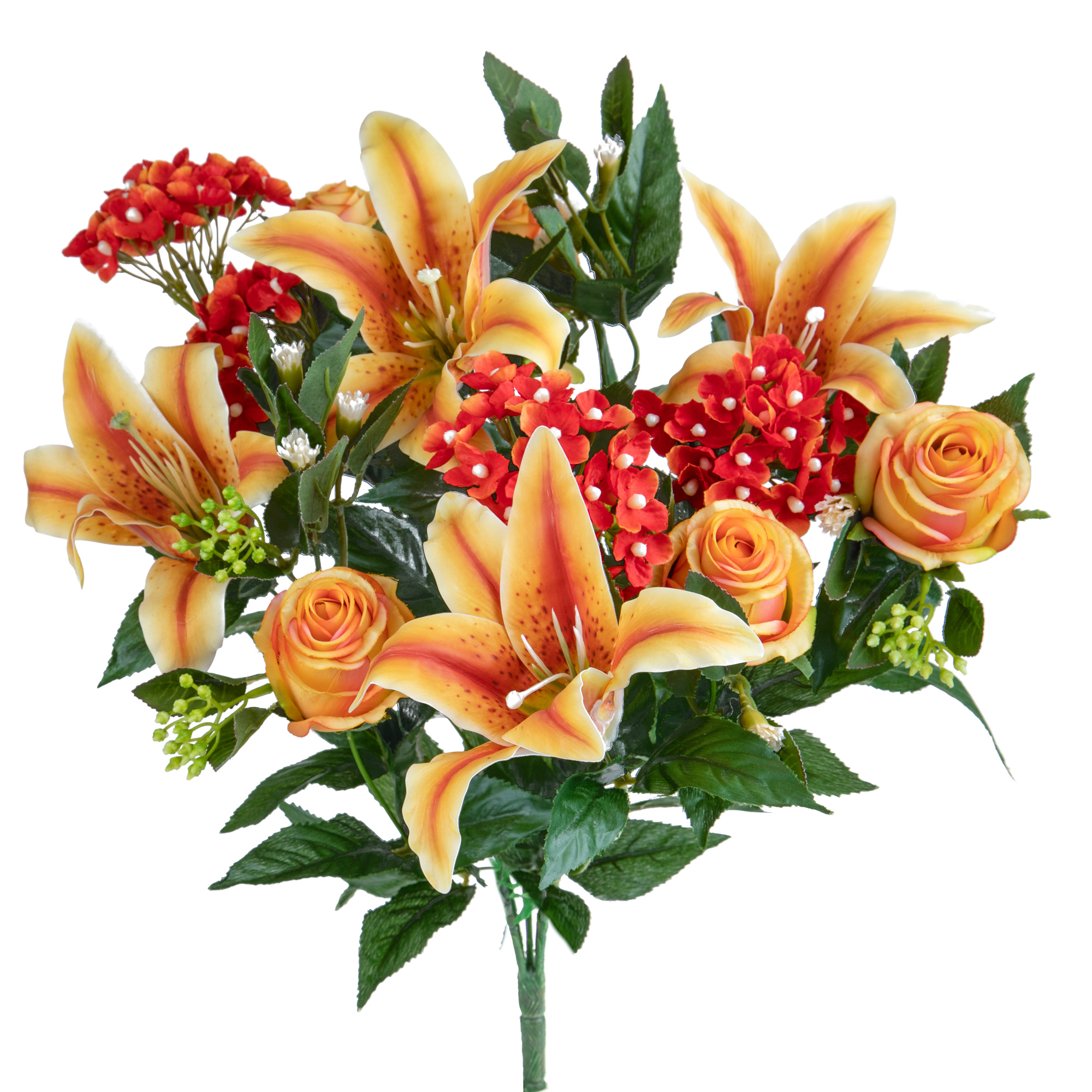BOUQUET LILIUM/ACHILLEA 50 CM