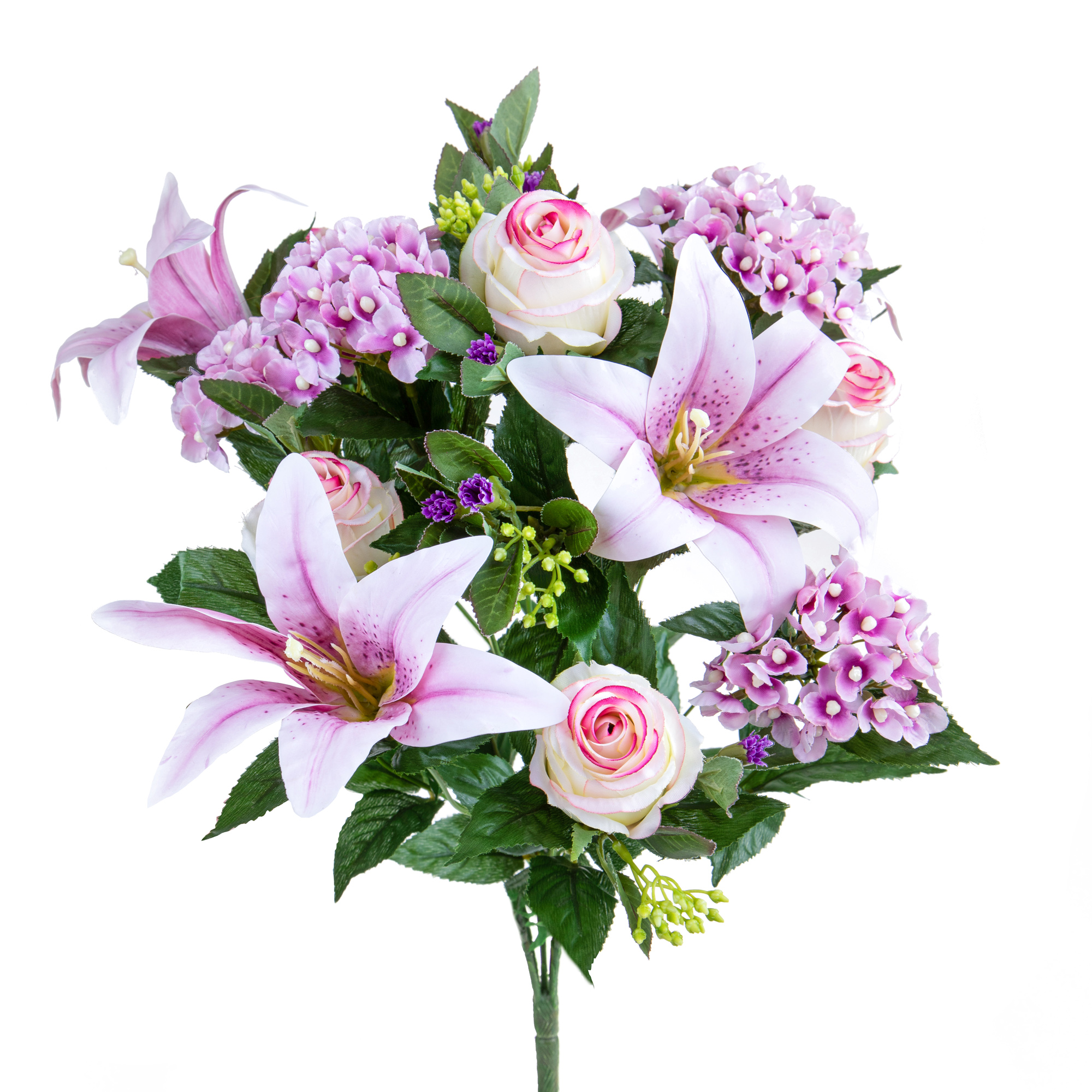 BOUQUET LILIUM/ACHILLEA 50 CM