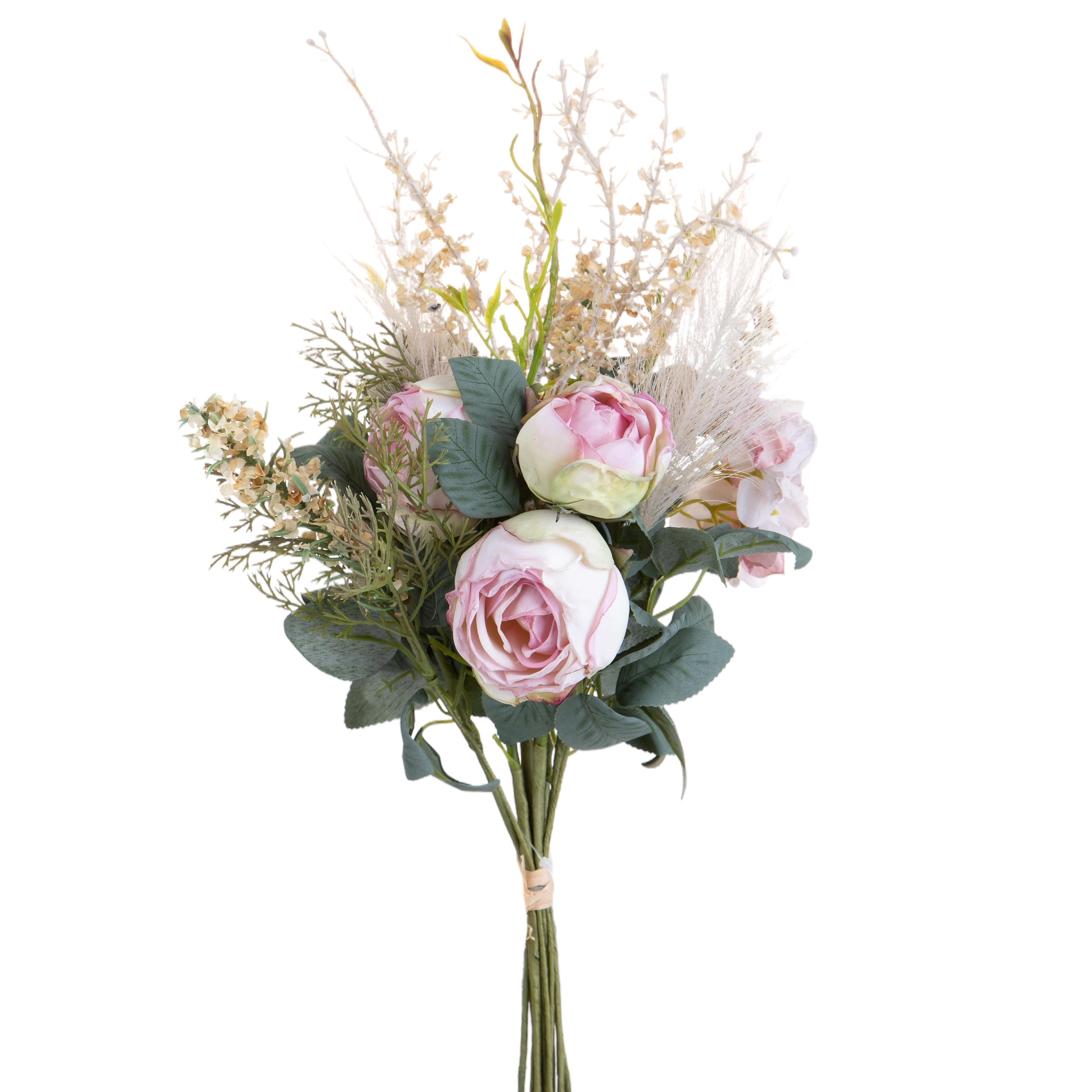 BOUQUET H.50 CM ROSE INGLESI