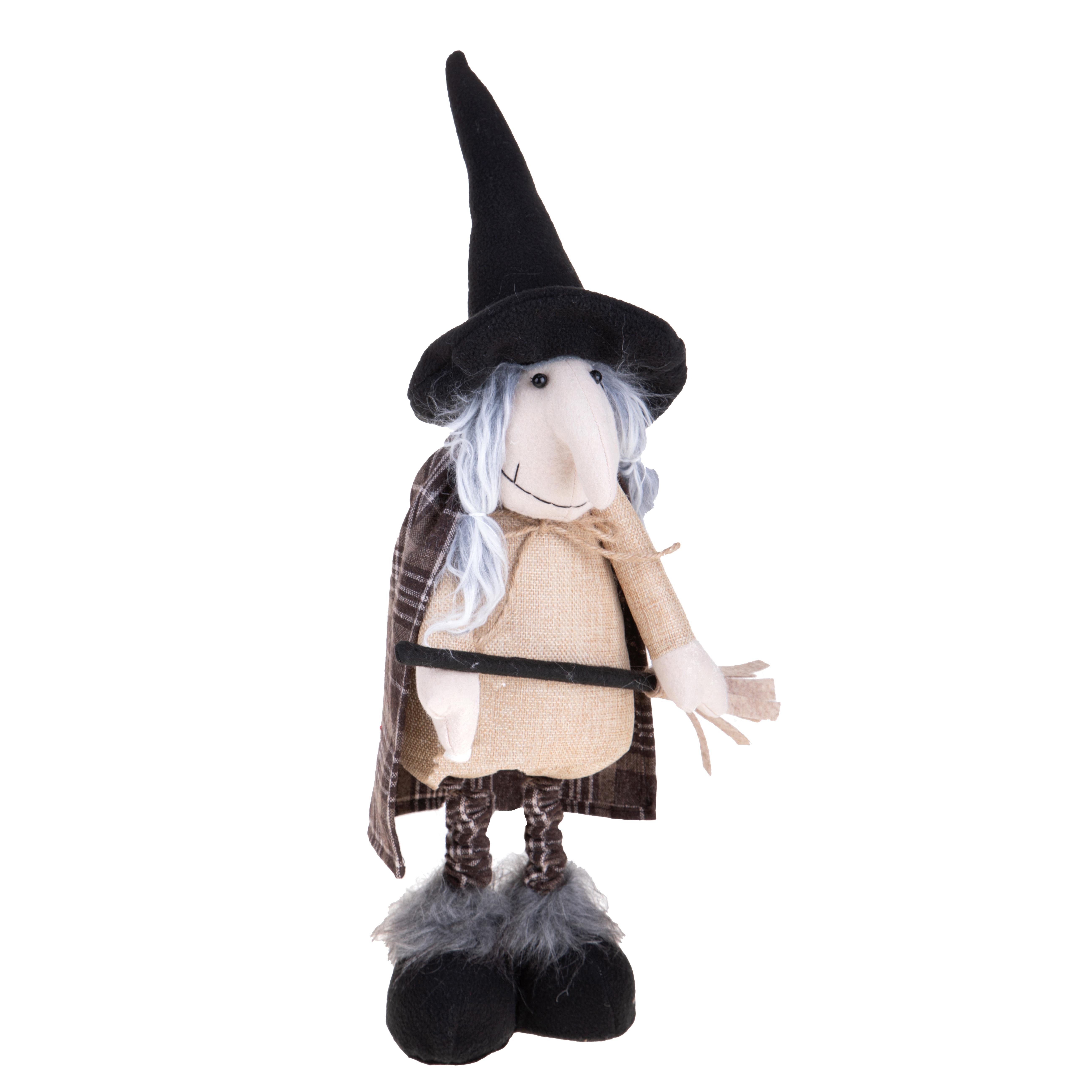 HALLOWEEN AND WITCHES, WITCES DOLLS, BEFANA 64 CM IN PIEDI