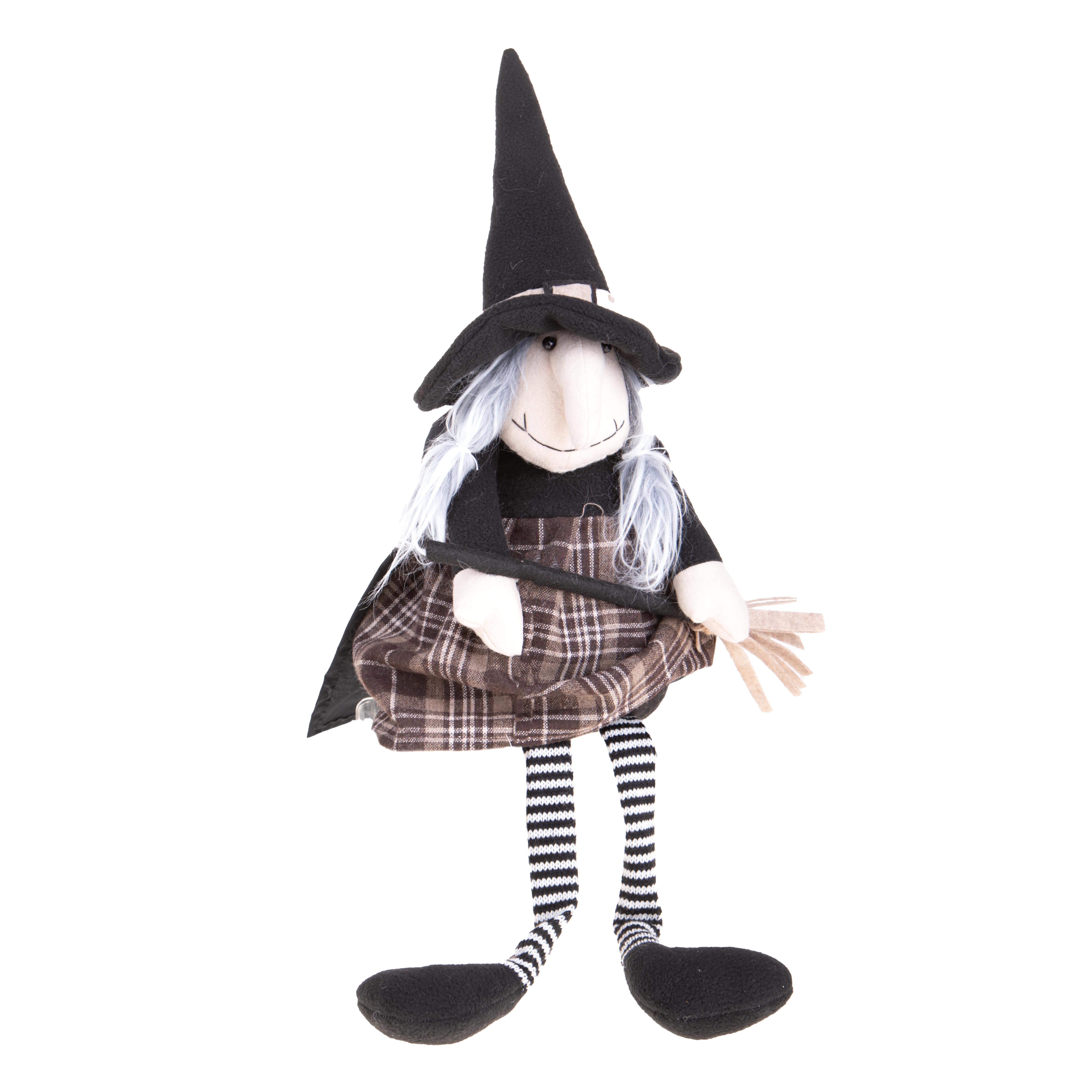 HALLOWEEN AND WITCHES, WITCES DOLLS, BEFANA 66 CM C/SCOPA