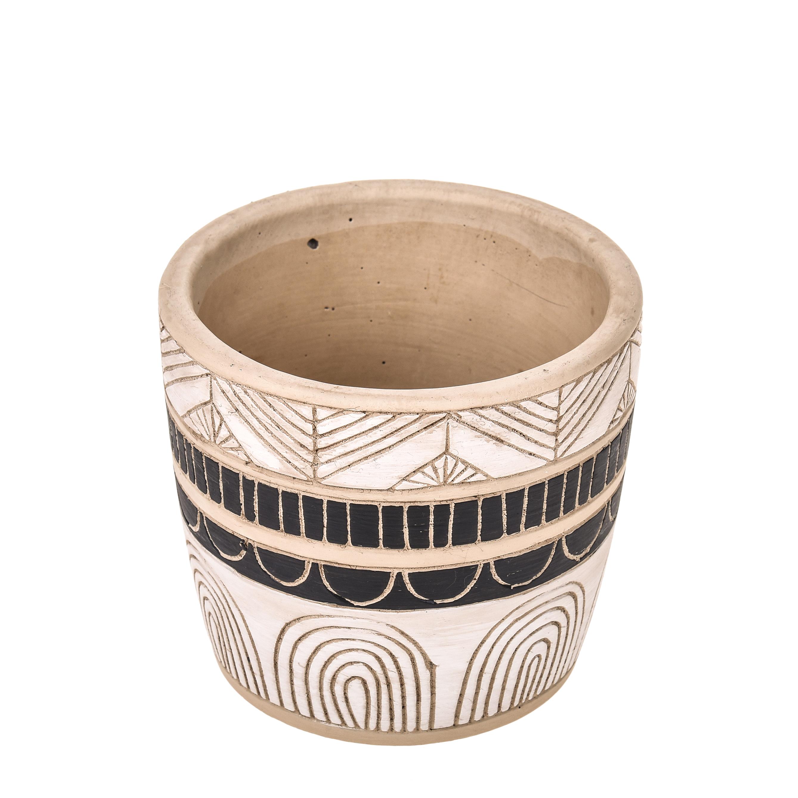 CACHEPOT RIGHE 11XD10 CM