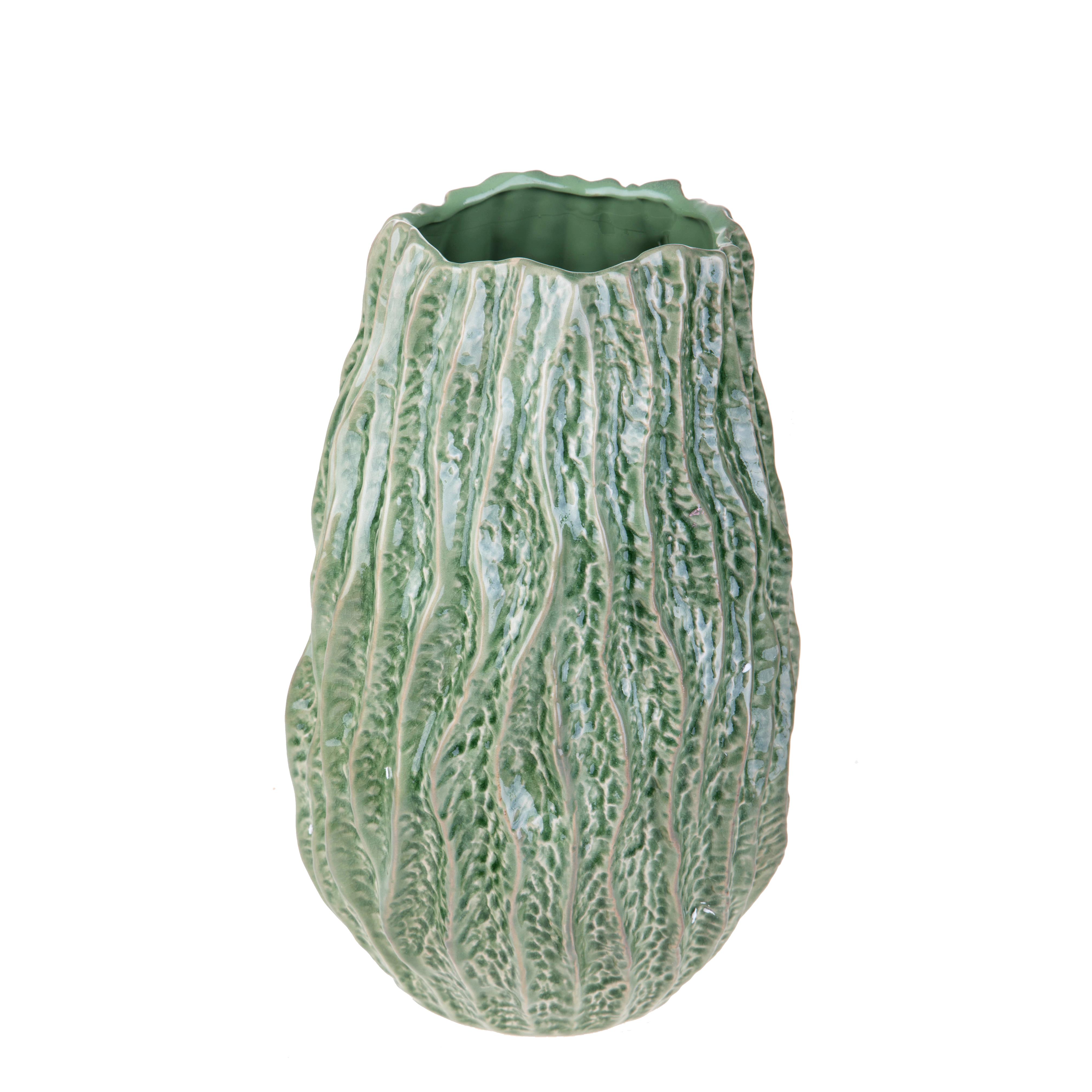 VASO D.22XH.36 CM EFFETTO RIGATO