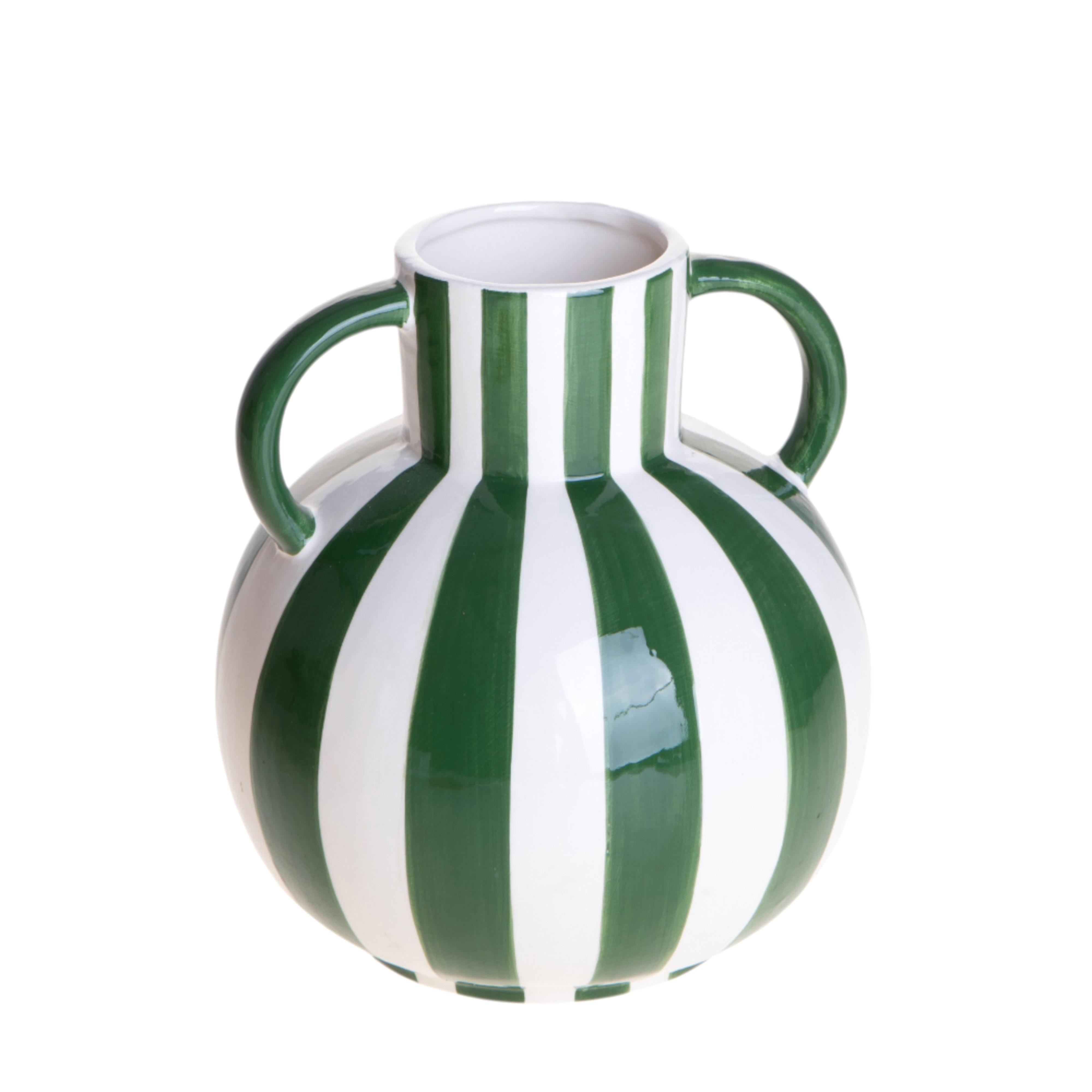 ANFORA 18XH.20 CM C/RIGHE E MANICI