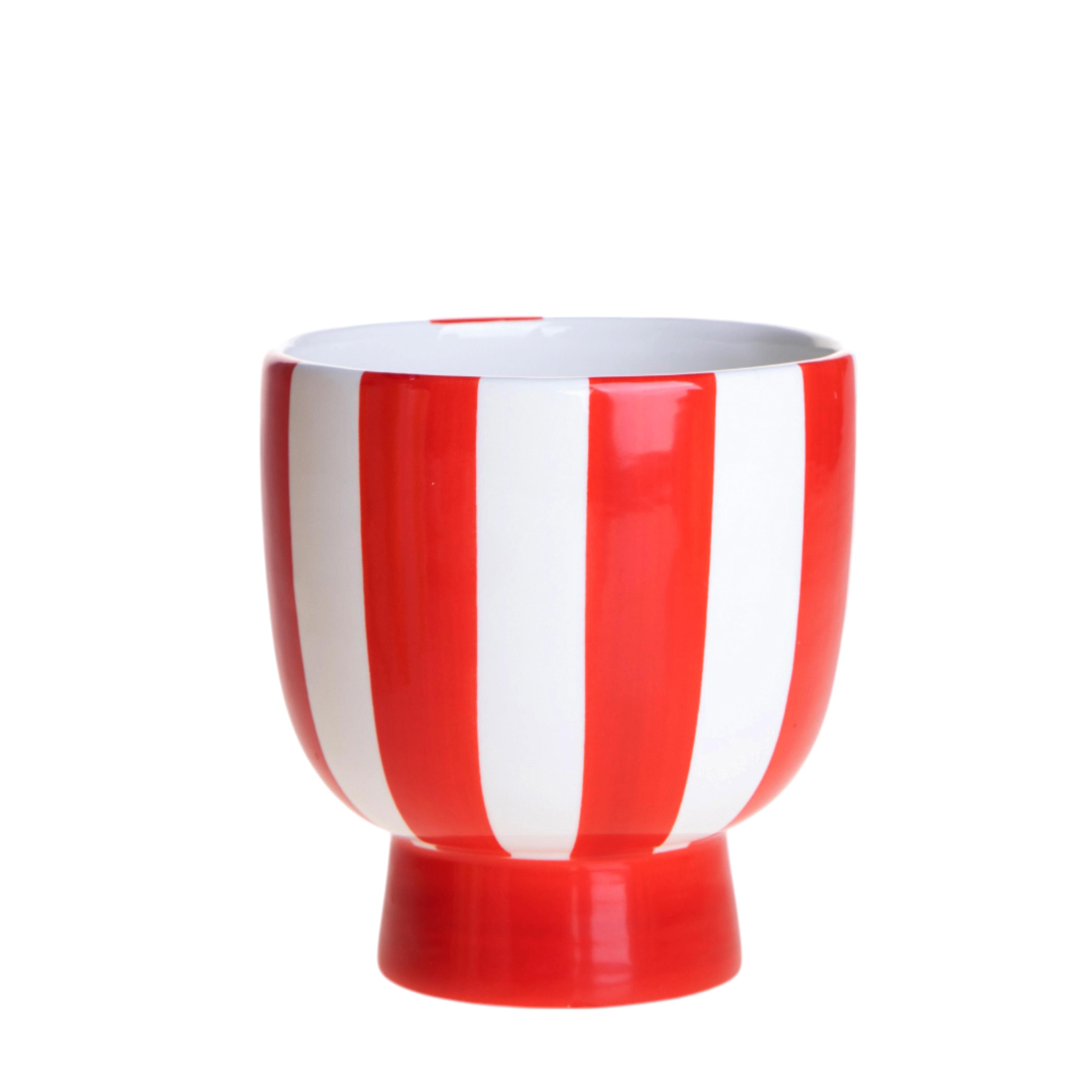 VASO 13,8XH.14,5 CM C/RIGHE