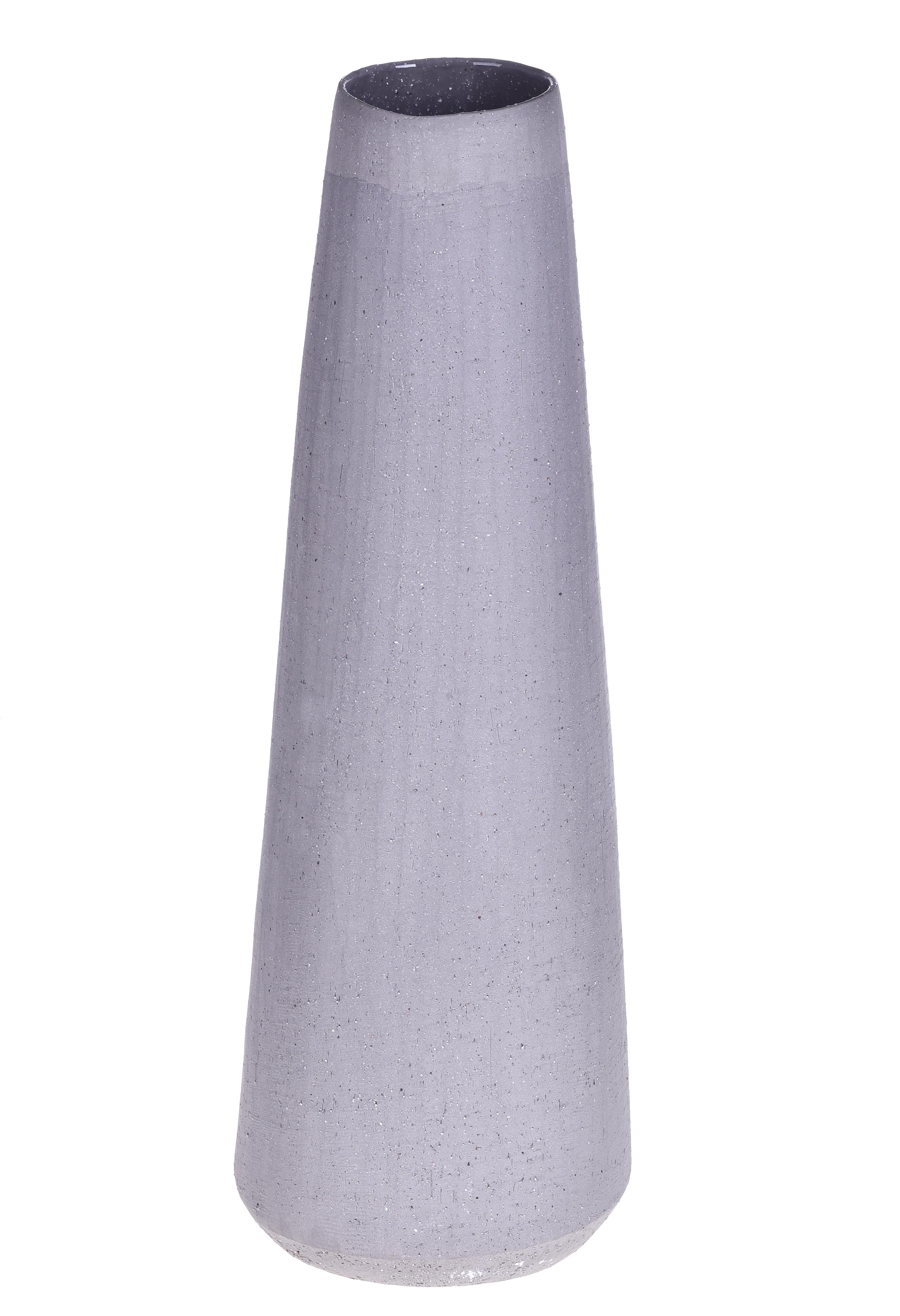 Accessoires  décoration pour maison, CÉRAMIQUE, VASO CONICO DK GREY H.54 CM**SC