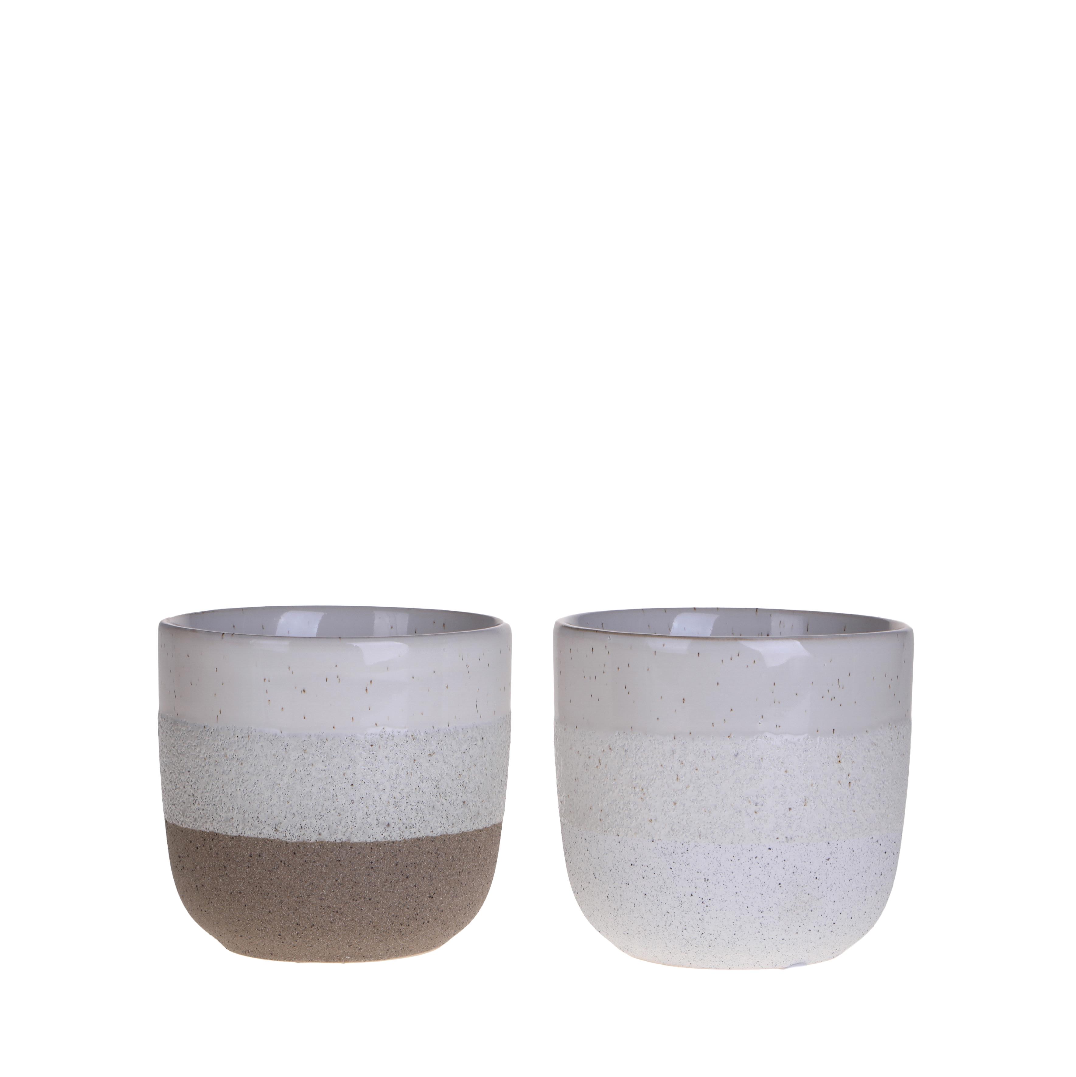 SET/2 CACHEPOT D.13XH.12 CM BICOLORE