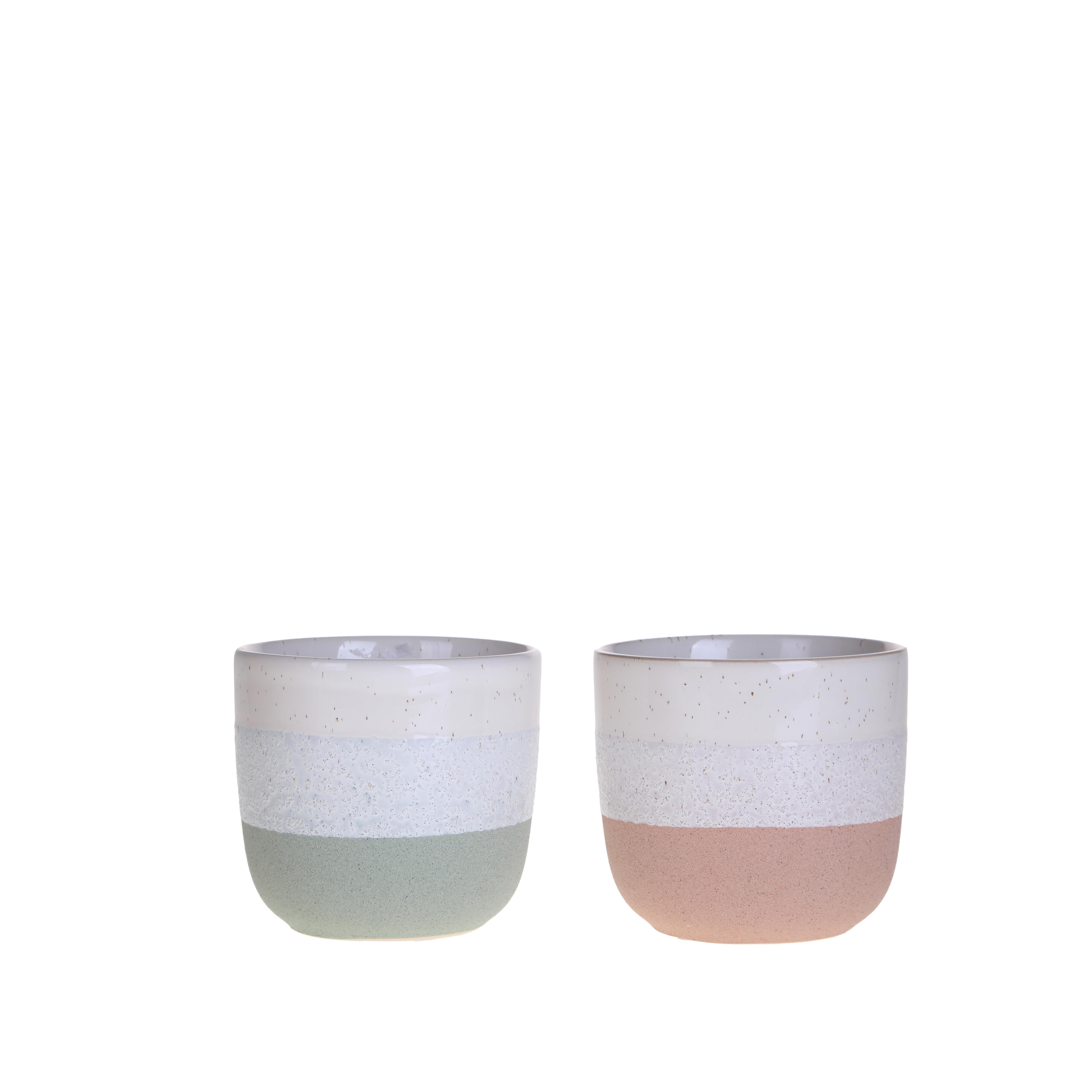 SET/2 CACHEPOT D.13XH.12 CM BICOLORE