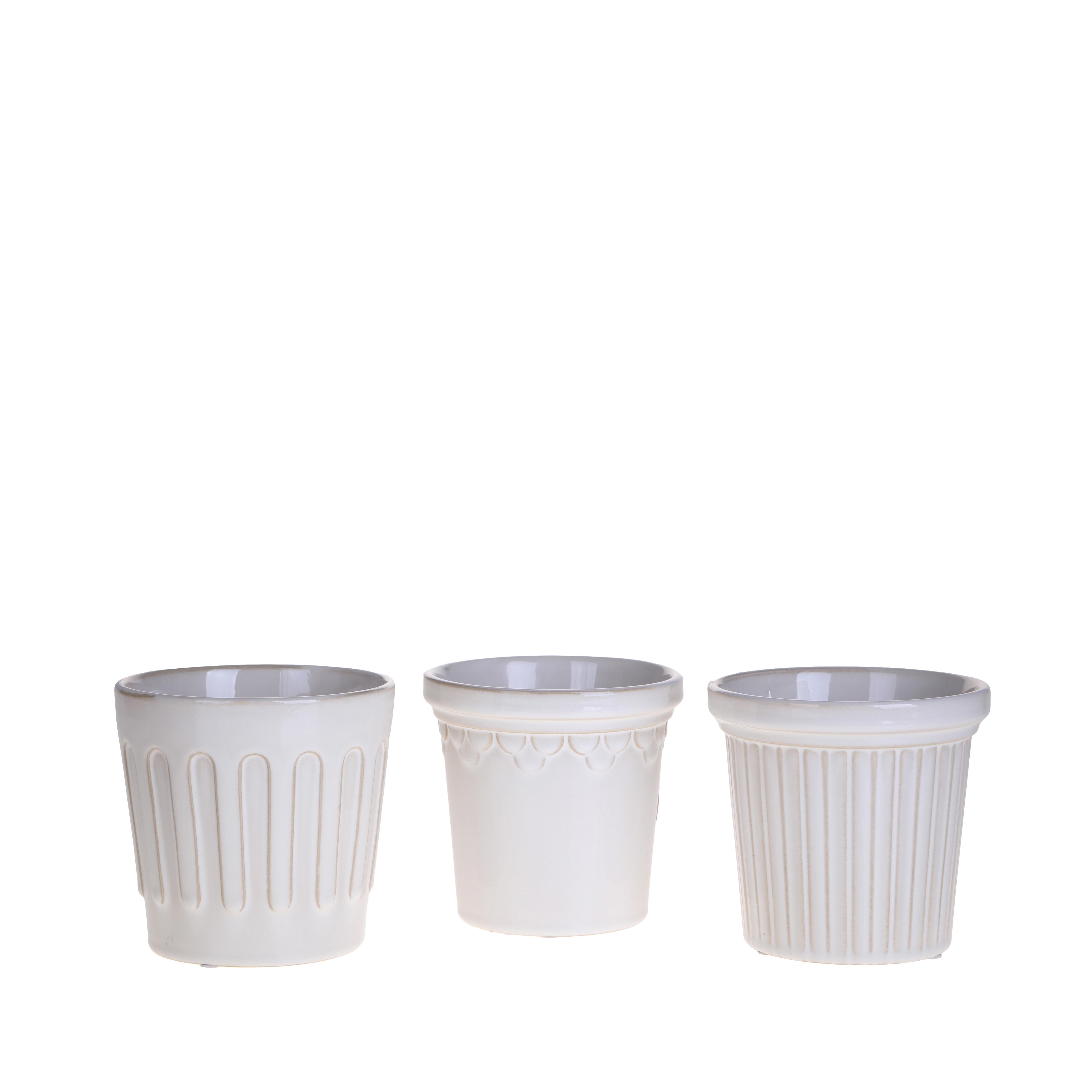 SET/3 CACHEPOT D.13,8XH.13 CM