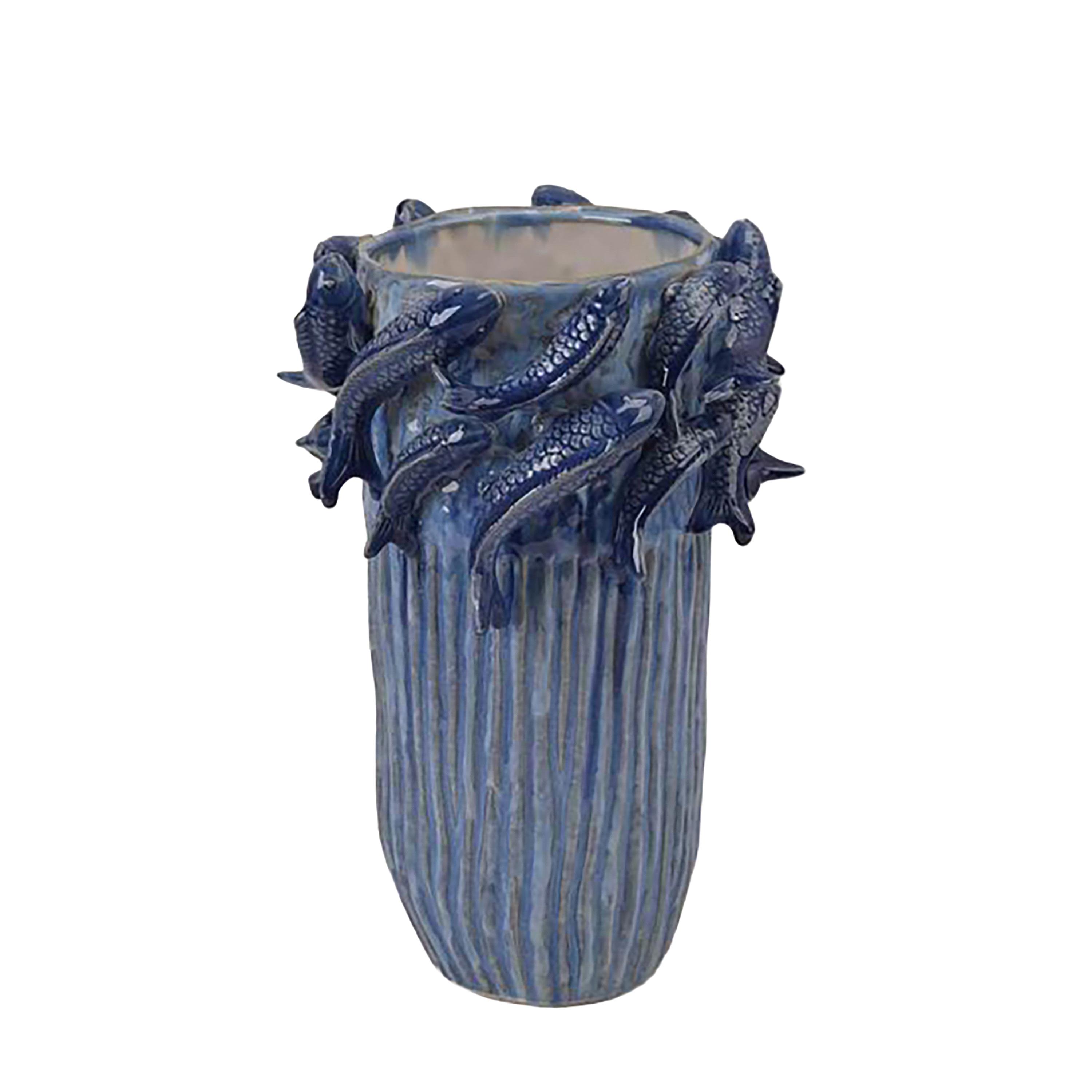 VASO D.23XH.33,5 CM C/PESCI KOI