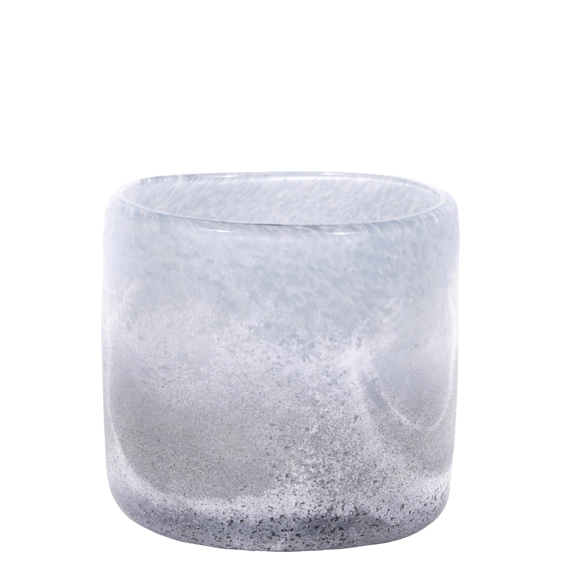 VASO P/CANDELE FROSTED 8,5XH.9 CM**SC