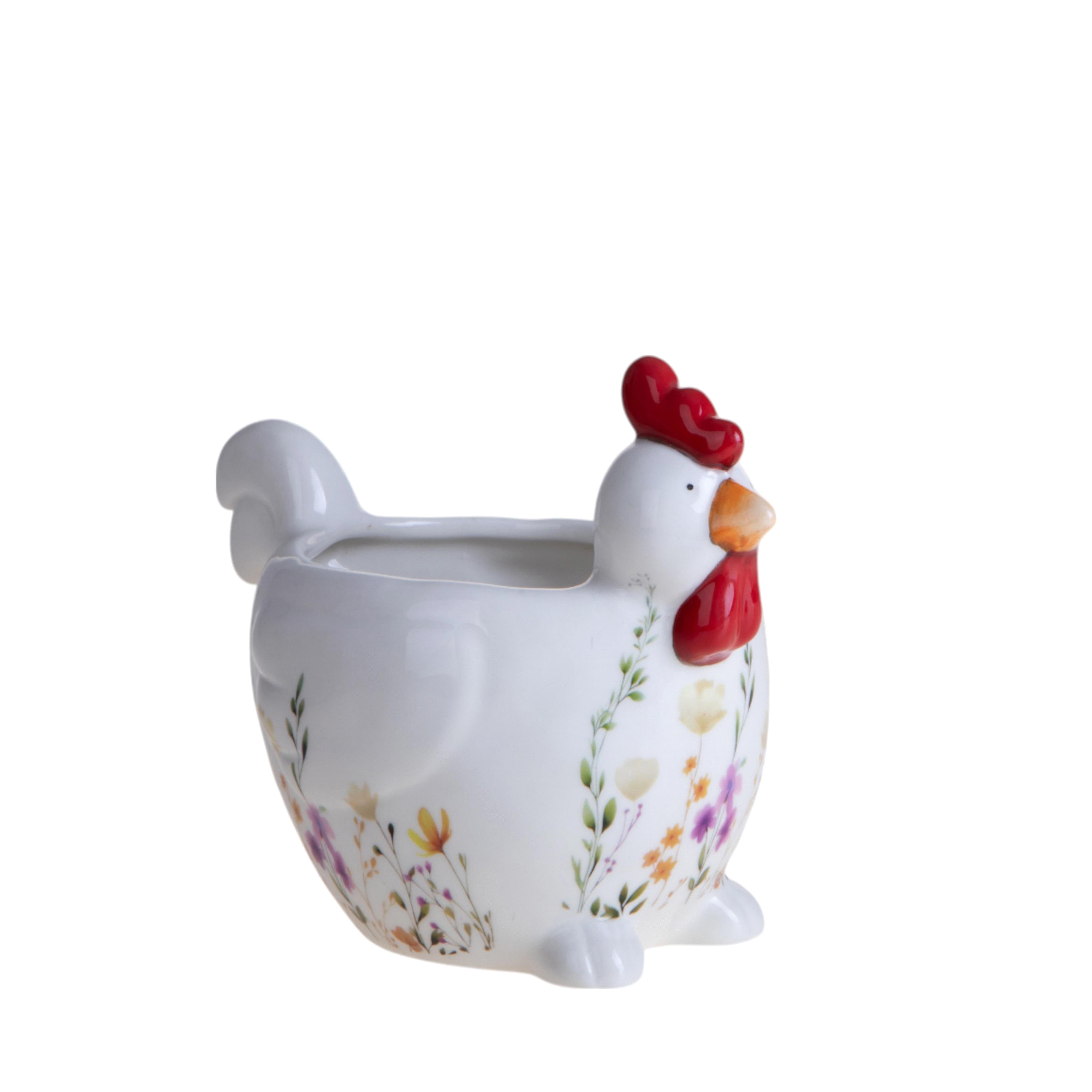 GALLINA 18,5XH.15,5 CM C/CONTENITORE