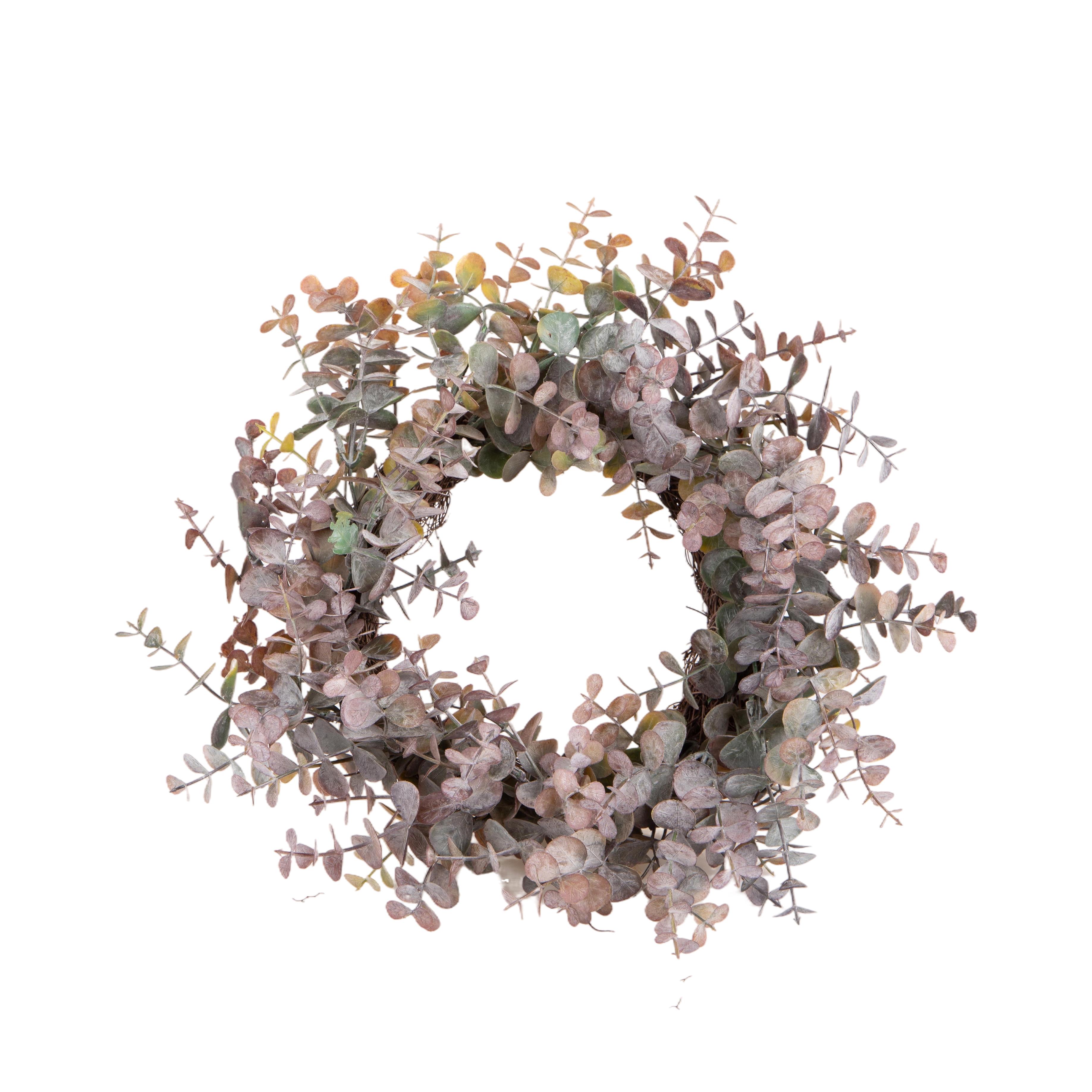 Fleurs artificielles, Couronnes et tresses décorées, CORONCINA EUCALIPTO 28 CM