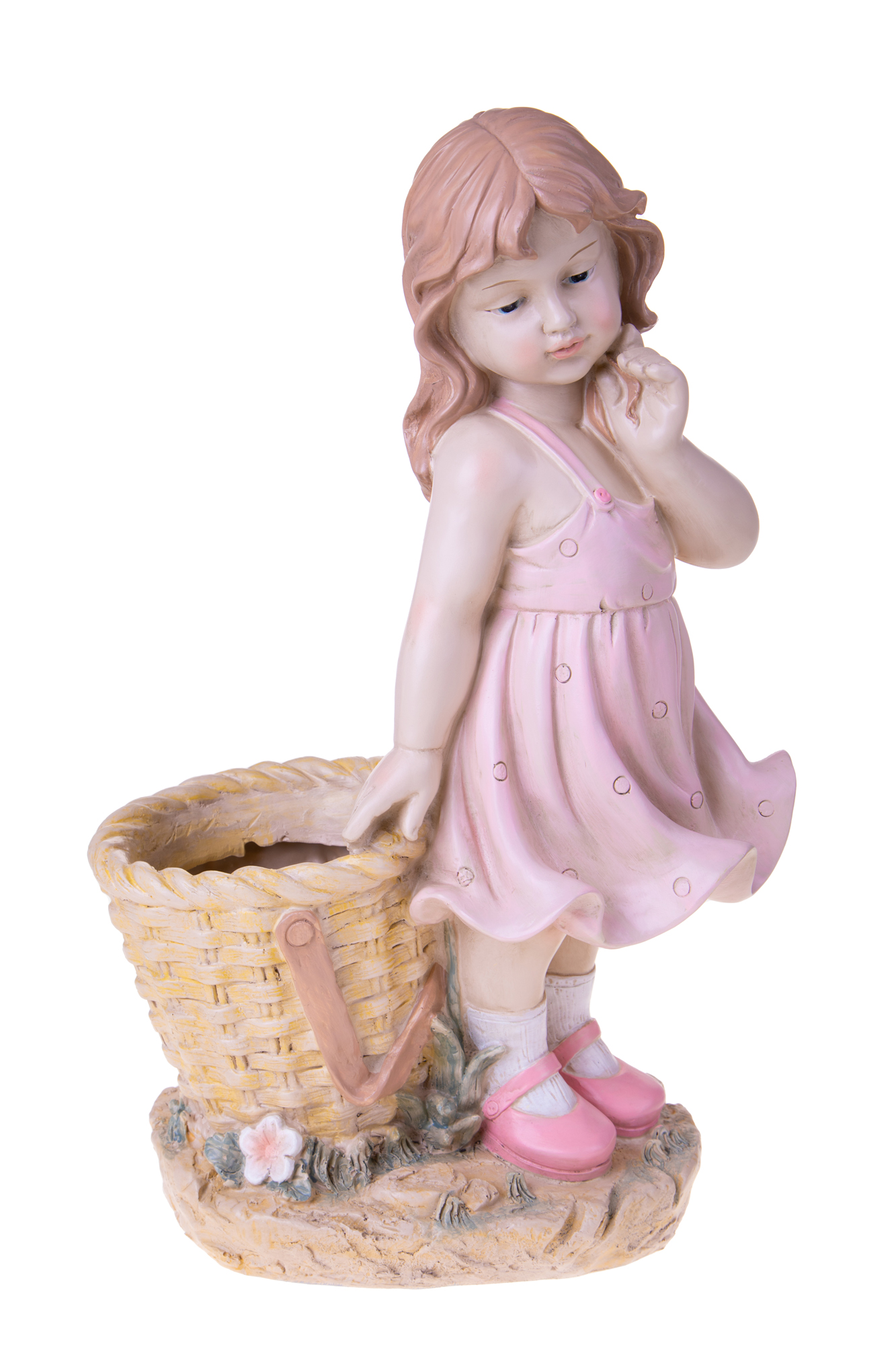 BAMBINA IN PIEDI C/VASO 53 CM