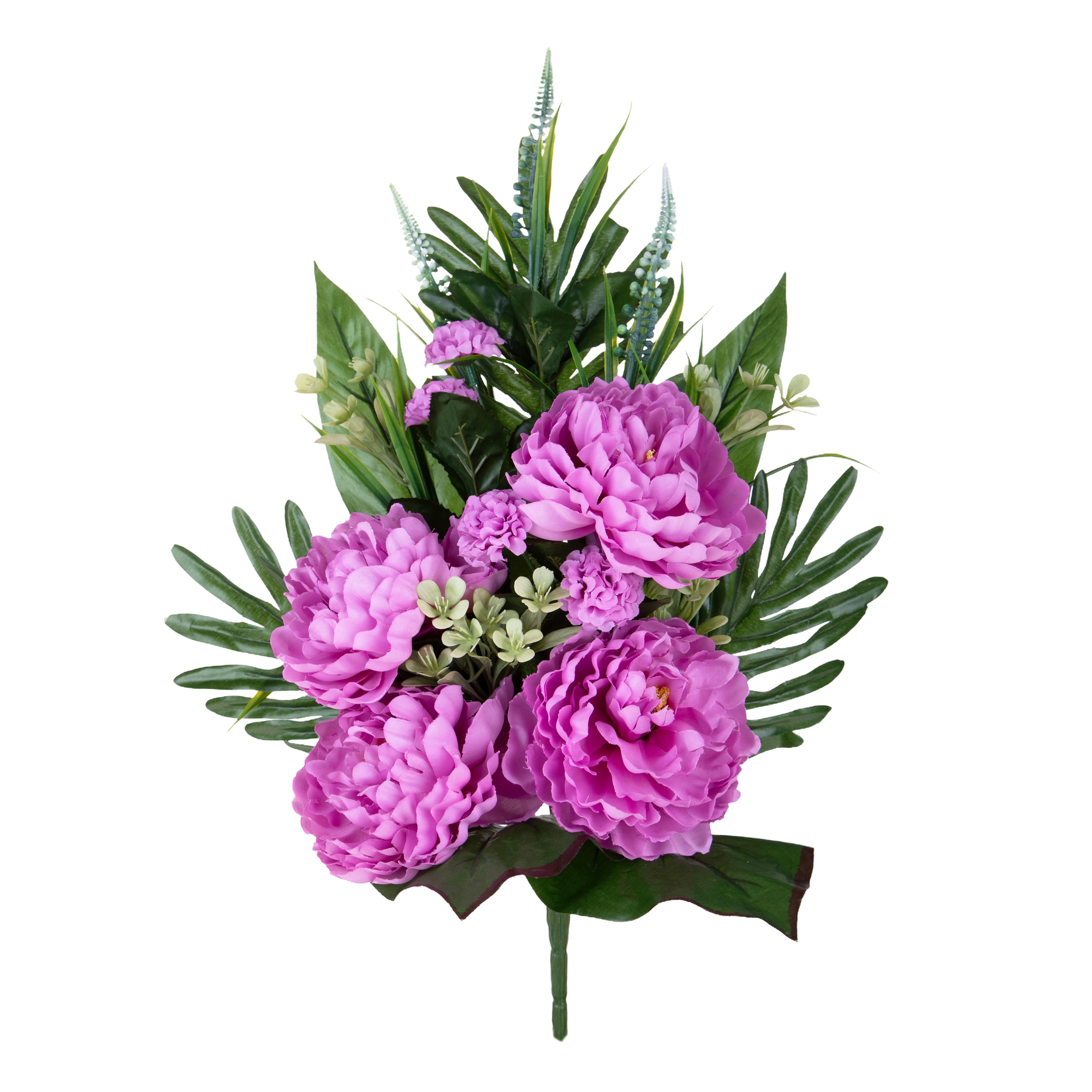 Fleurs artificielles, Bouquets fleuris frontale, FRONTALE PEONIE H.60 CM