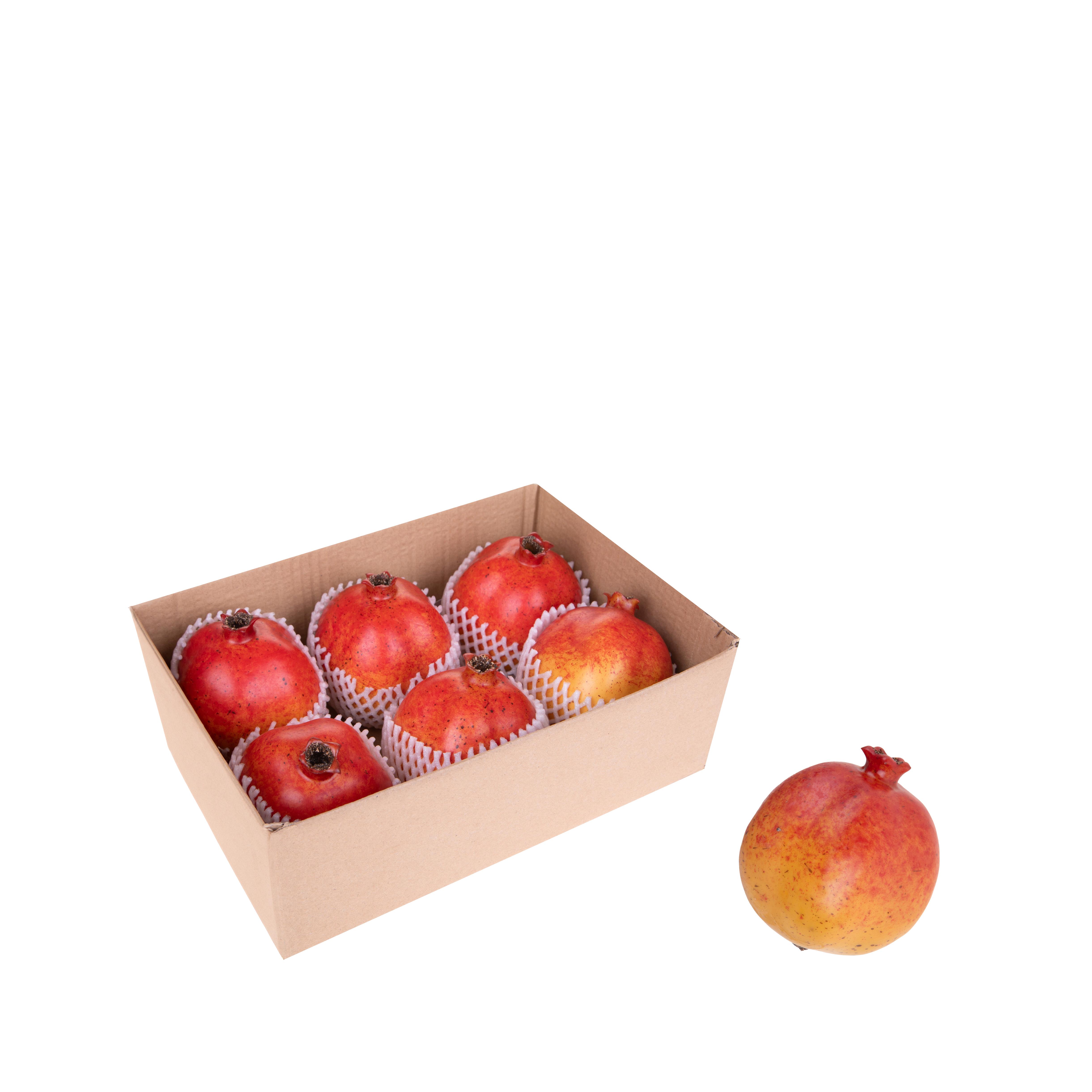 ARTIFICIAL FLOWERS, FRUITS AND VEGETABLES, MELOGRANI 6 PZ D.8XH.9 CM