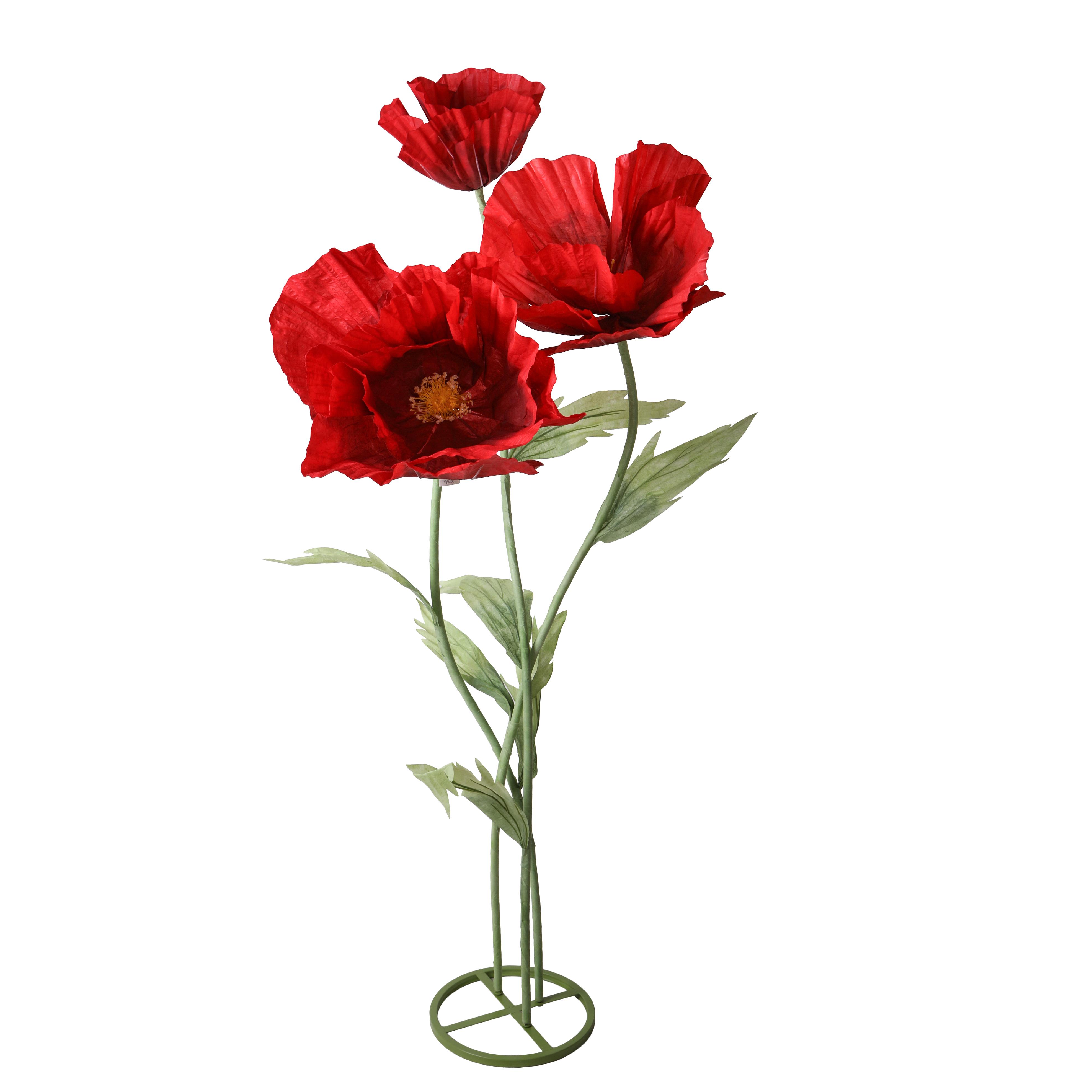 PAPAVERO 3 FIORI 185 CM
