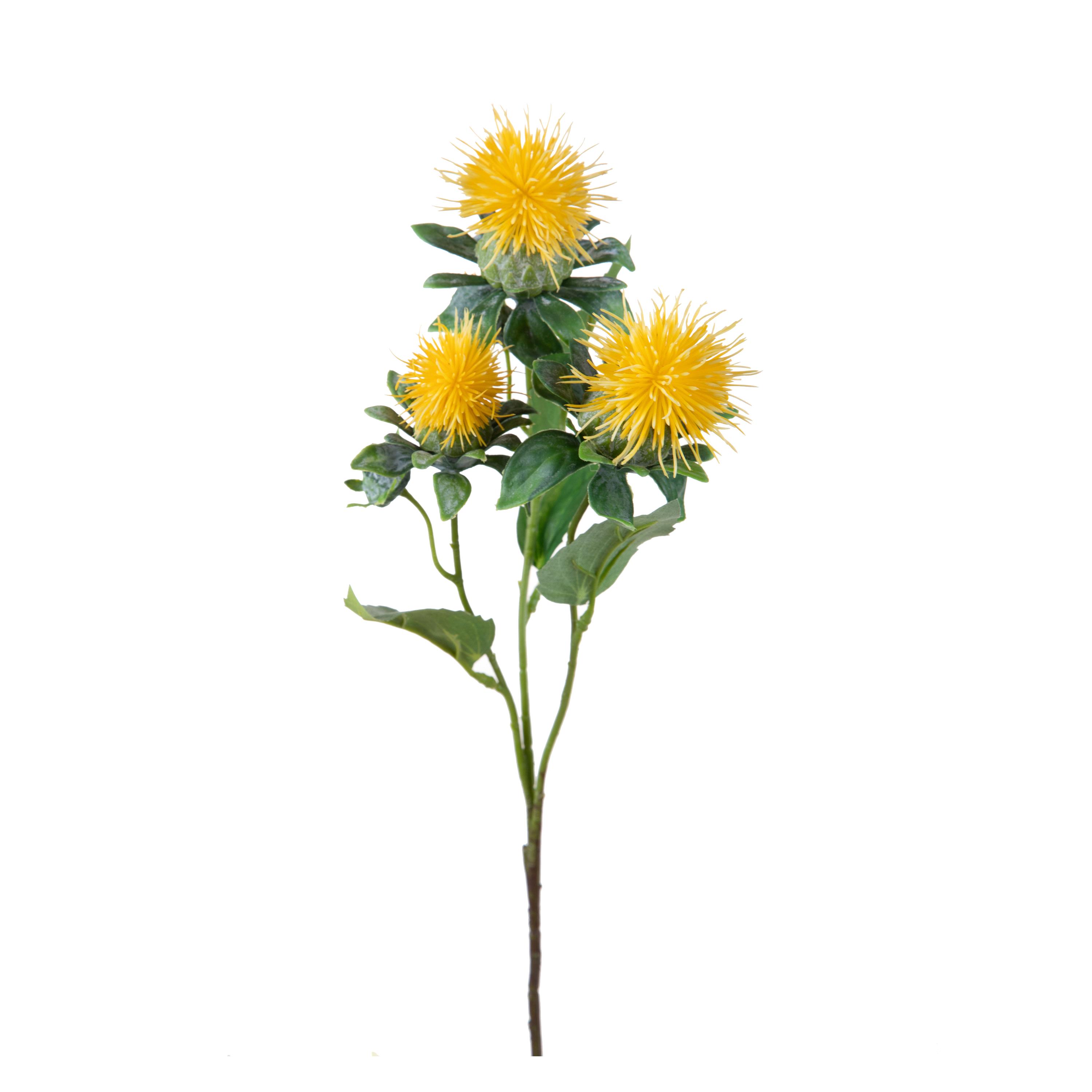 FIORI ARTIFICIALI, ESOTICI, CARTHAMUS 57 CM X 3