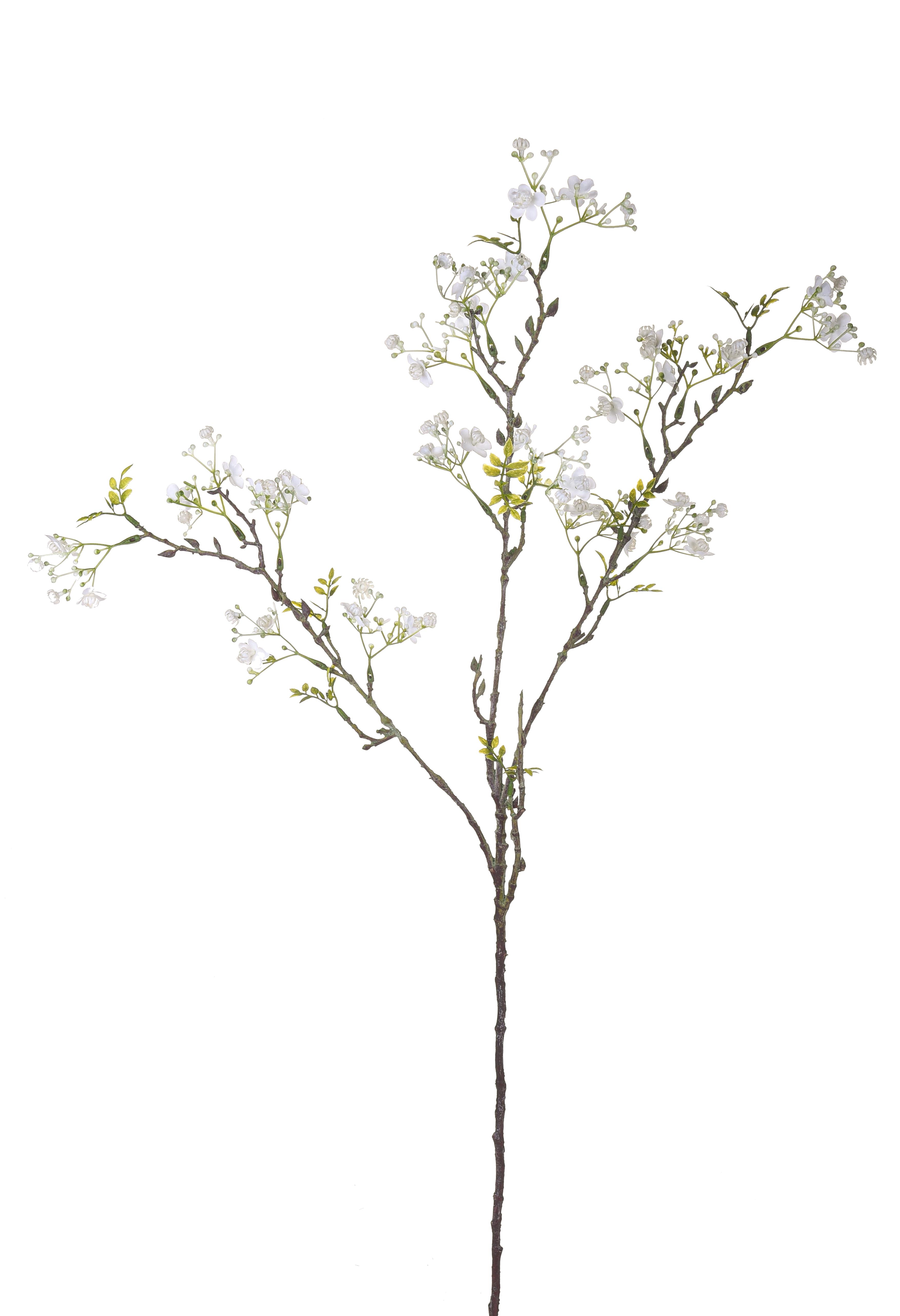 Fleurs artificielles, Gypsophile, Forsythia et branches à petites fleur, TRALCIO MINI FIORI 88 CM
