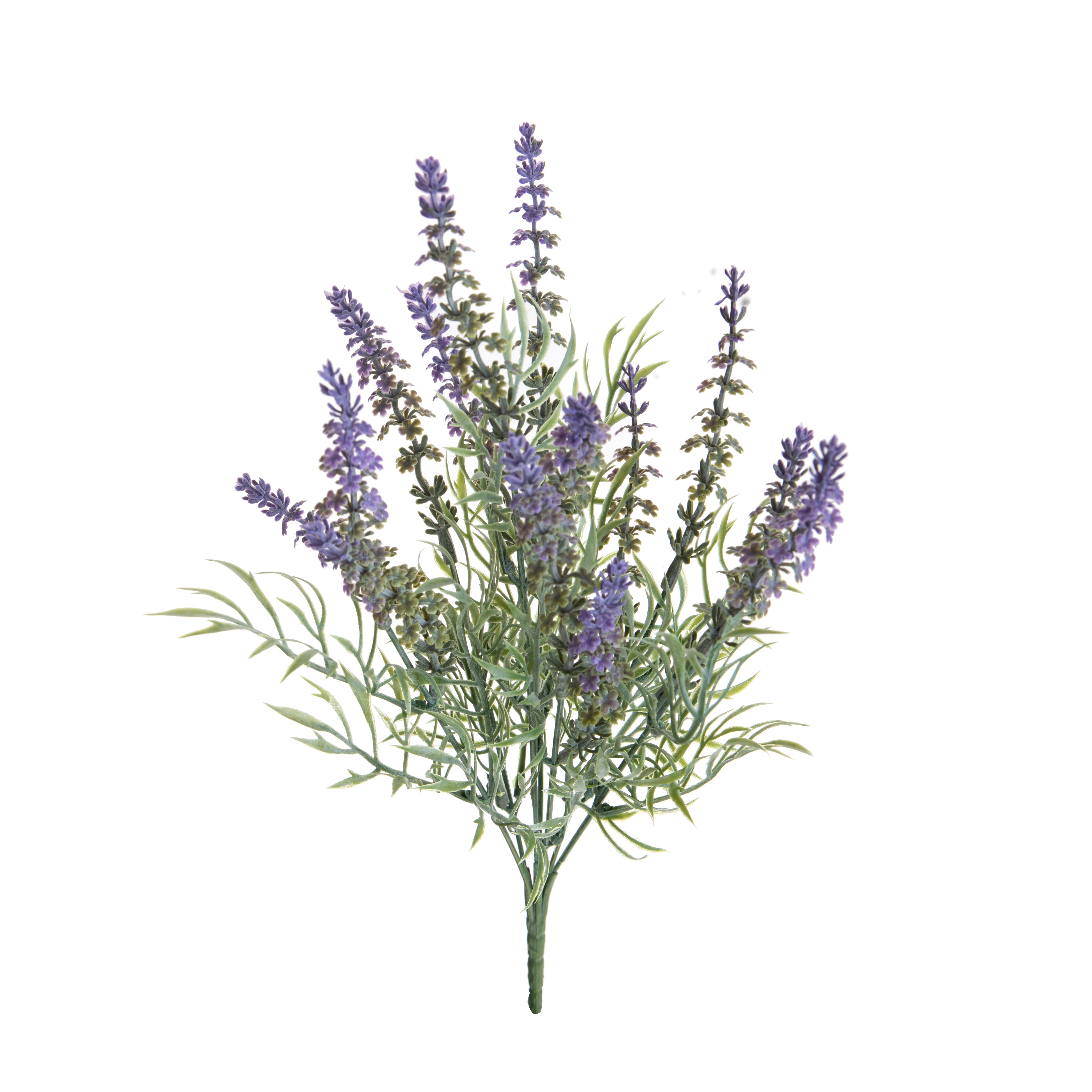 ARTIFICIAL FLOWERS, FLOWERS in stem, ROSMARINO X 5 IN FIORE 50 CM