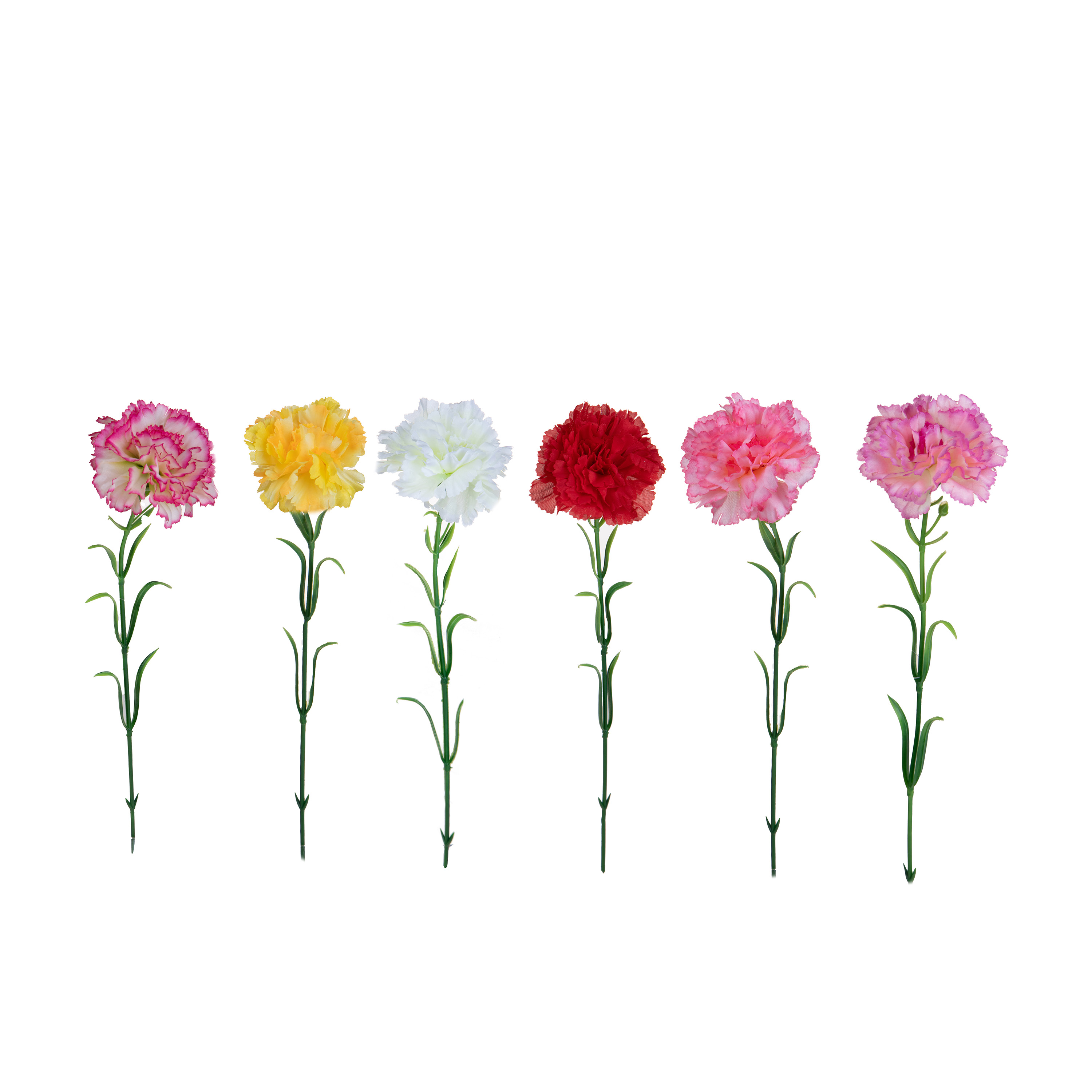 ARTIFICIAL FLOWERS, TRANSVAAL DAISY,CARNATION AND GLADIOLUS, GAROFANO 9X9X54 CM