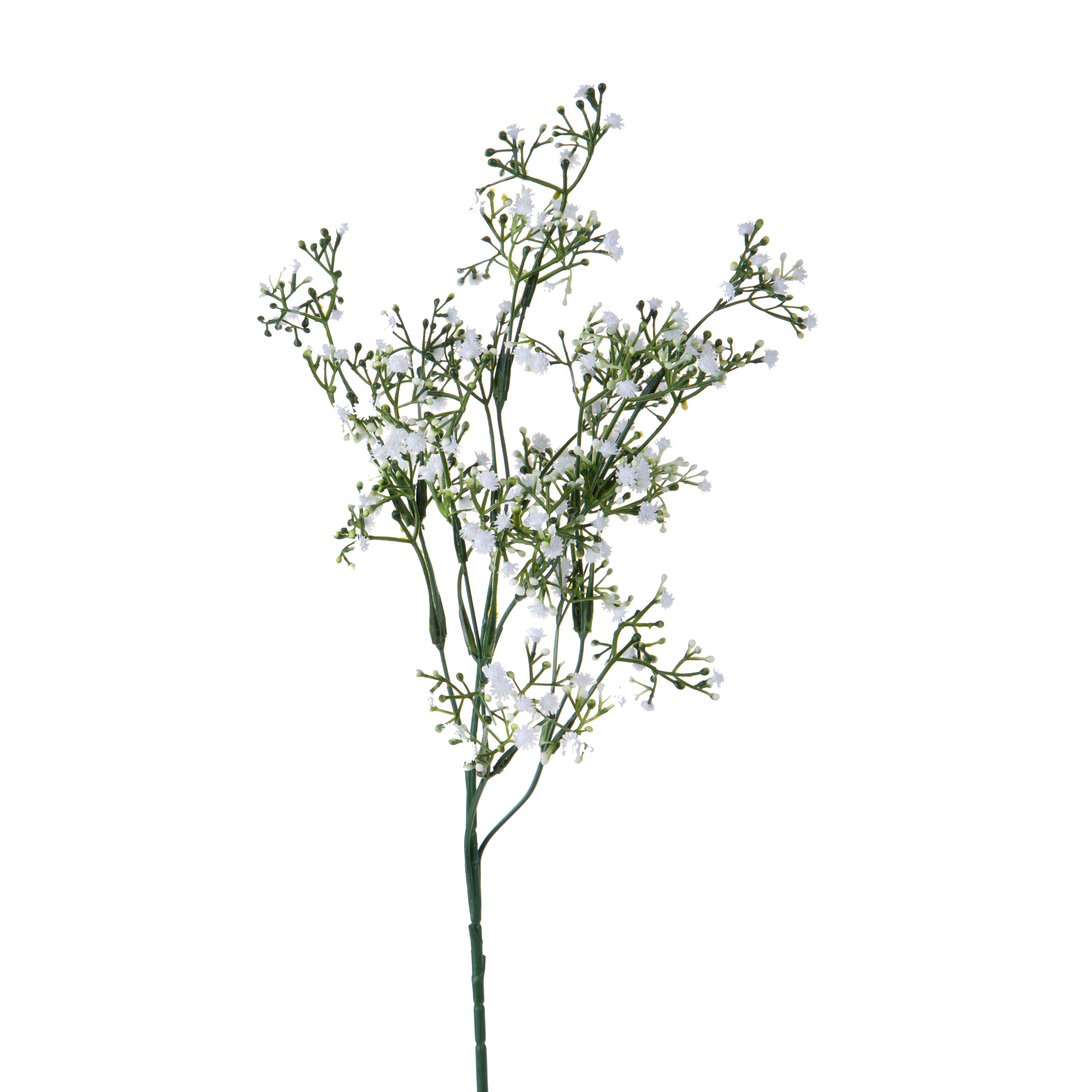 Fleurs artificielles, Gypsophile, Forsythia et branches à petites fleur, GYPSOPHILA 62 CM