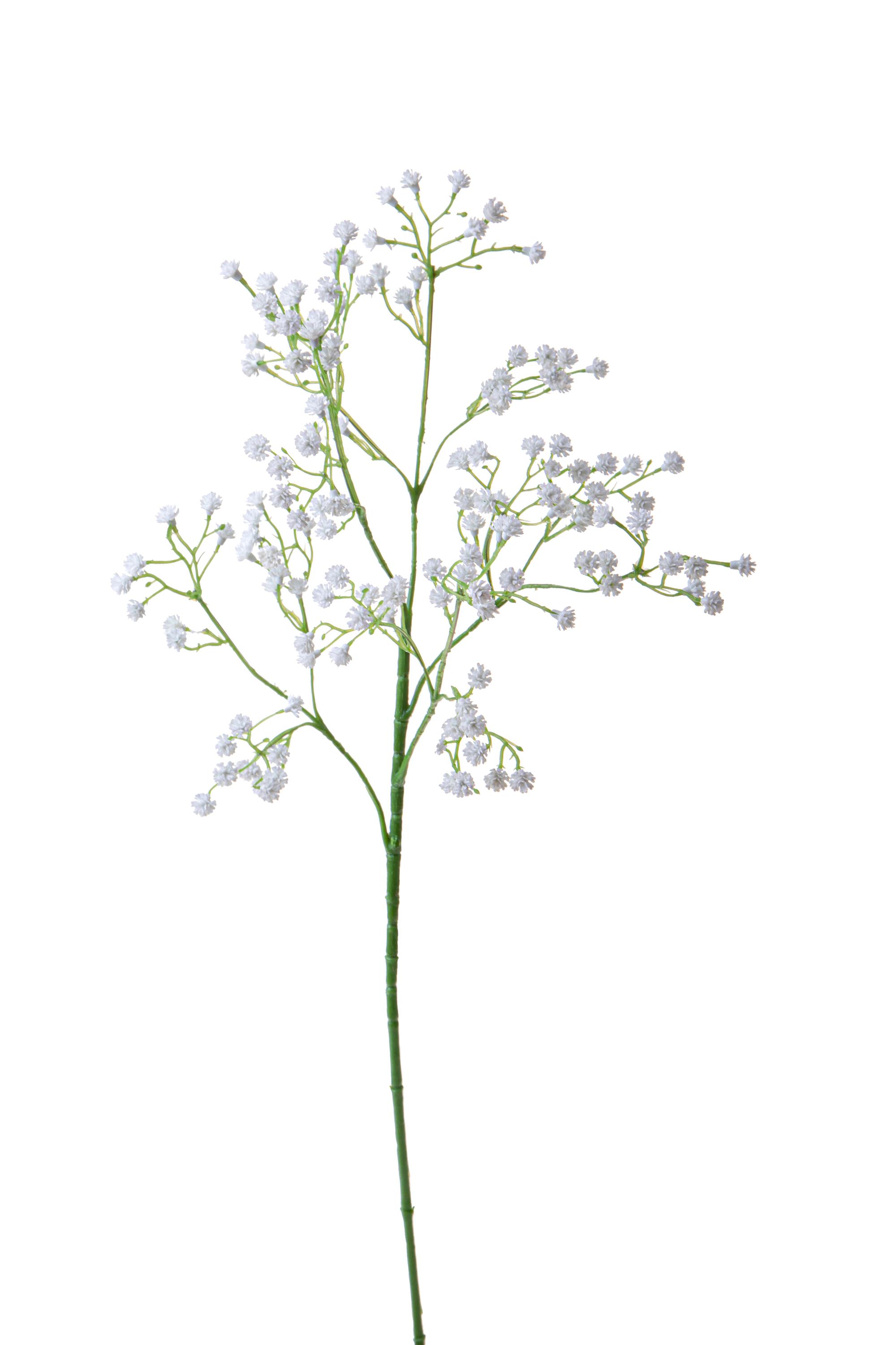 FIORI ARTIFICIALI, GYPSOPHILA, FORSYTHIA rami con fiori piccoli, GYPSOPHILA 62 CM