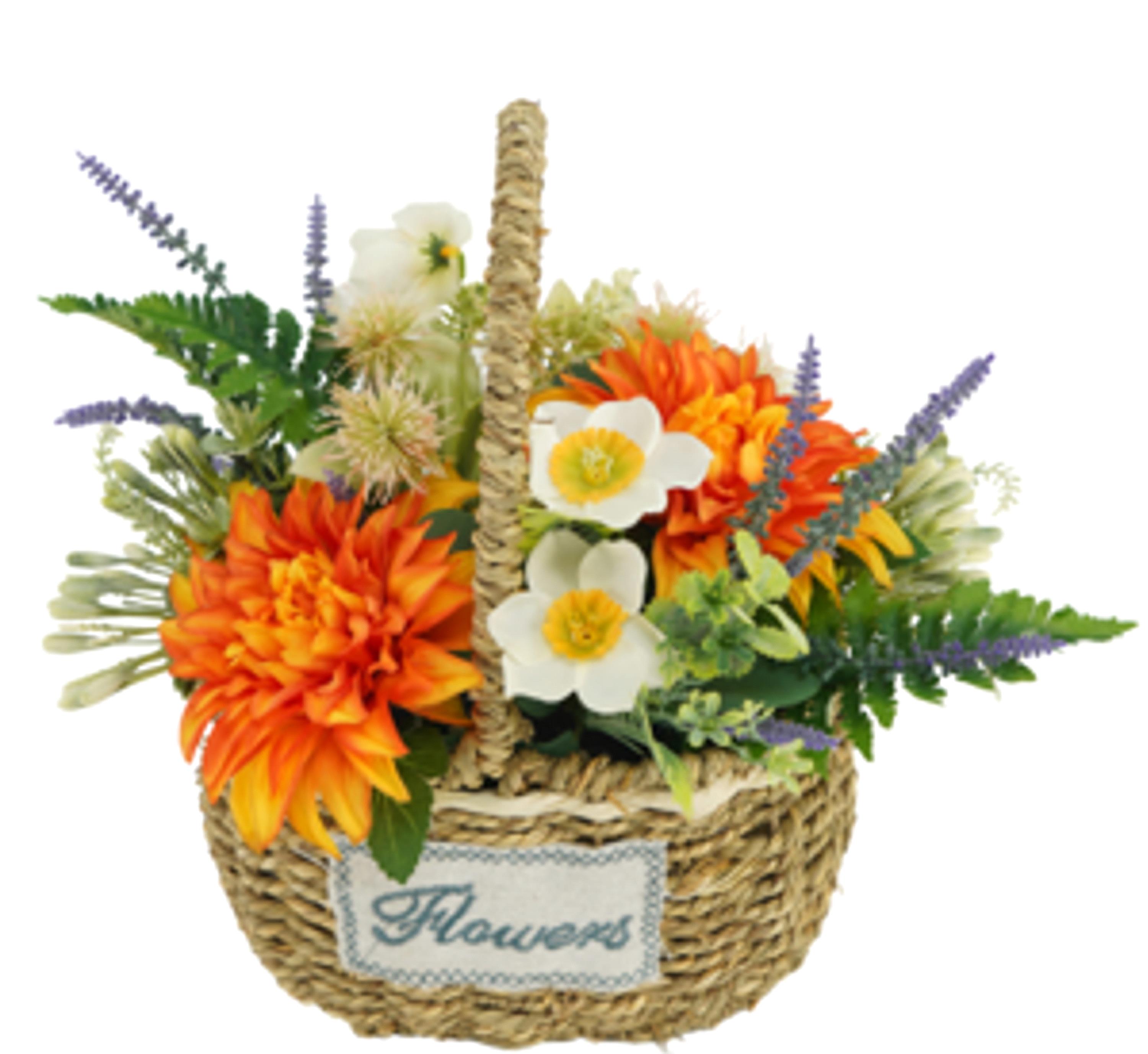DALIE COMPOSIZIONE IN CESTO 45 CM