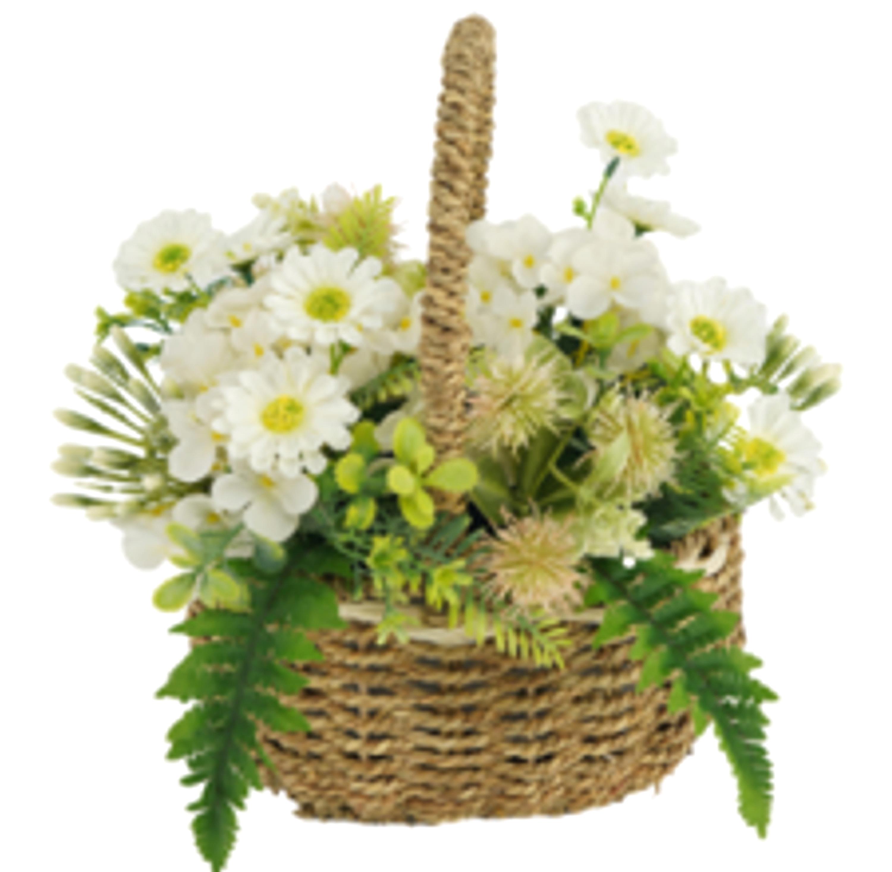 MARGHERITE COMPOSIZIONE IN CESTO 45 CM